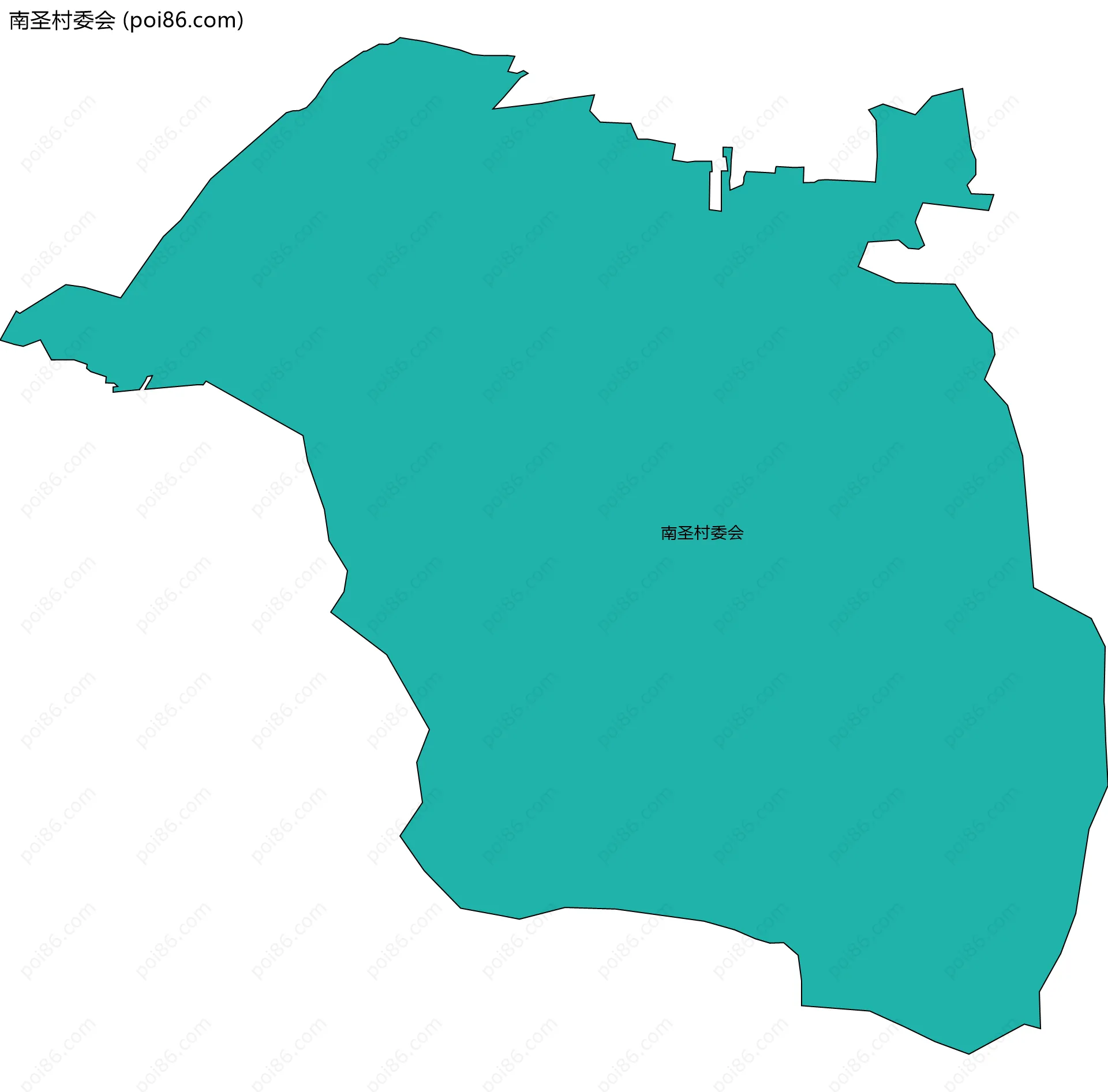 南圣村委会边界地图