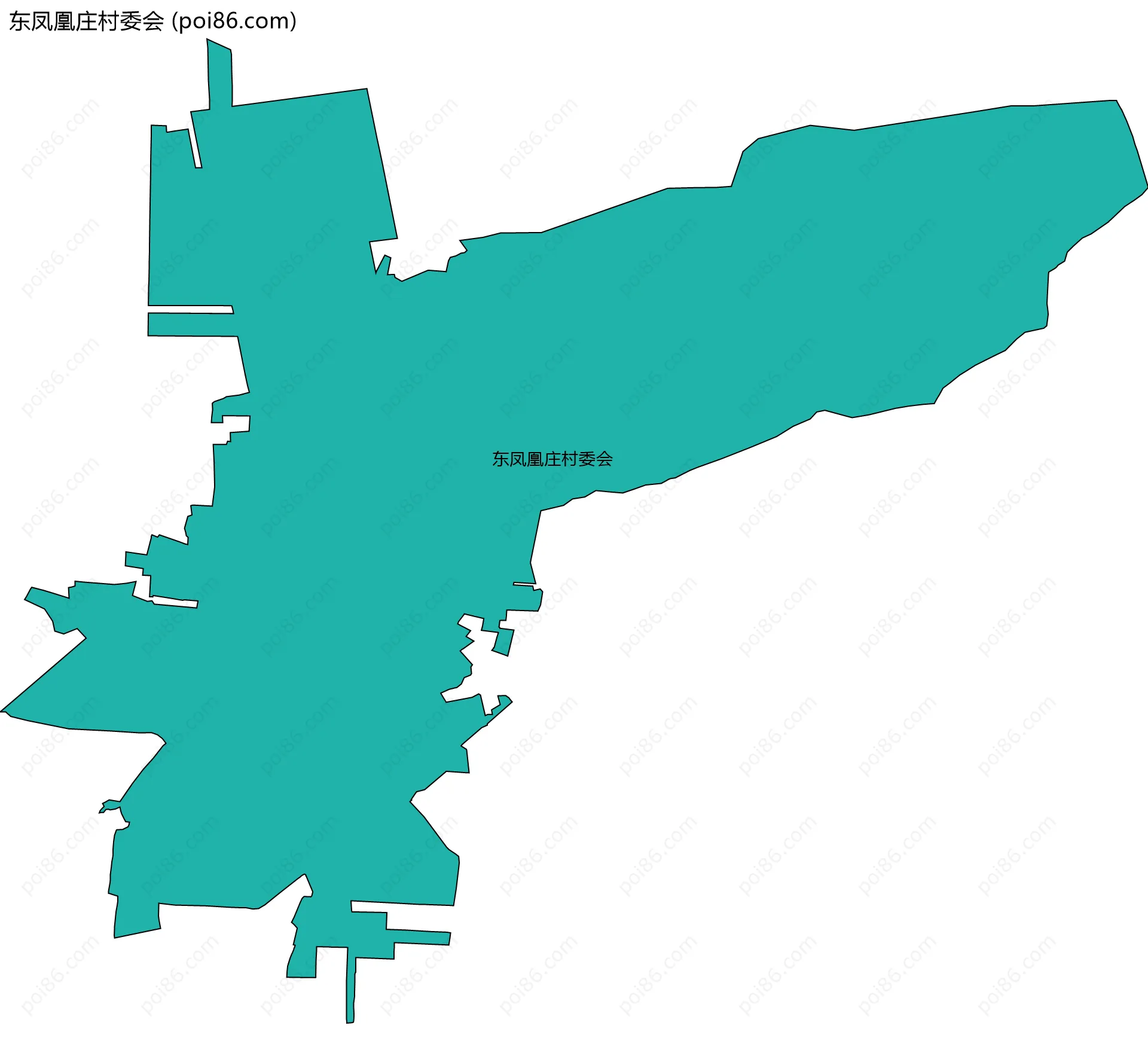 东凤凰庄村委会边界地图
