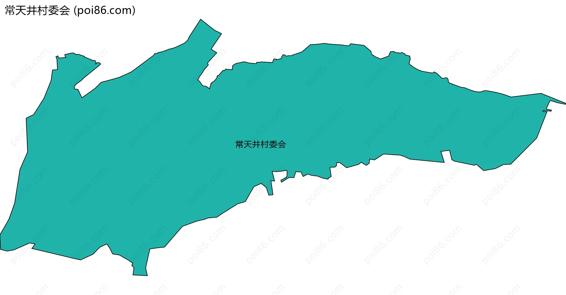 常天井村委会边界地图