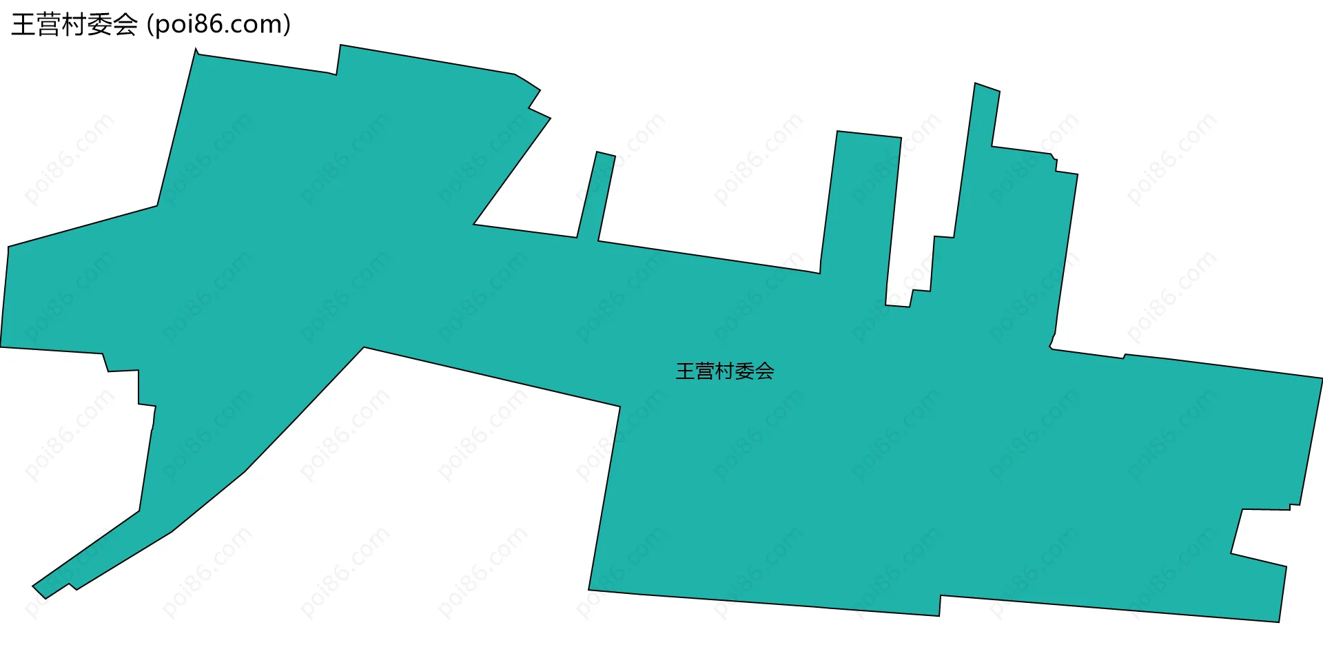 王营村委会边界地图