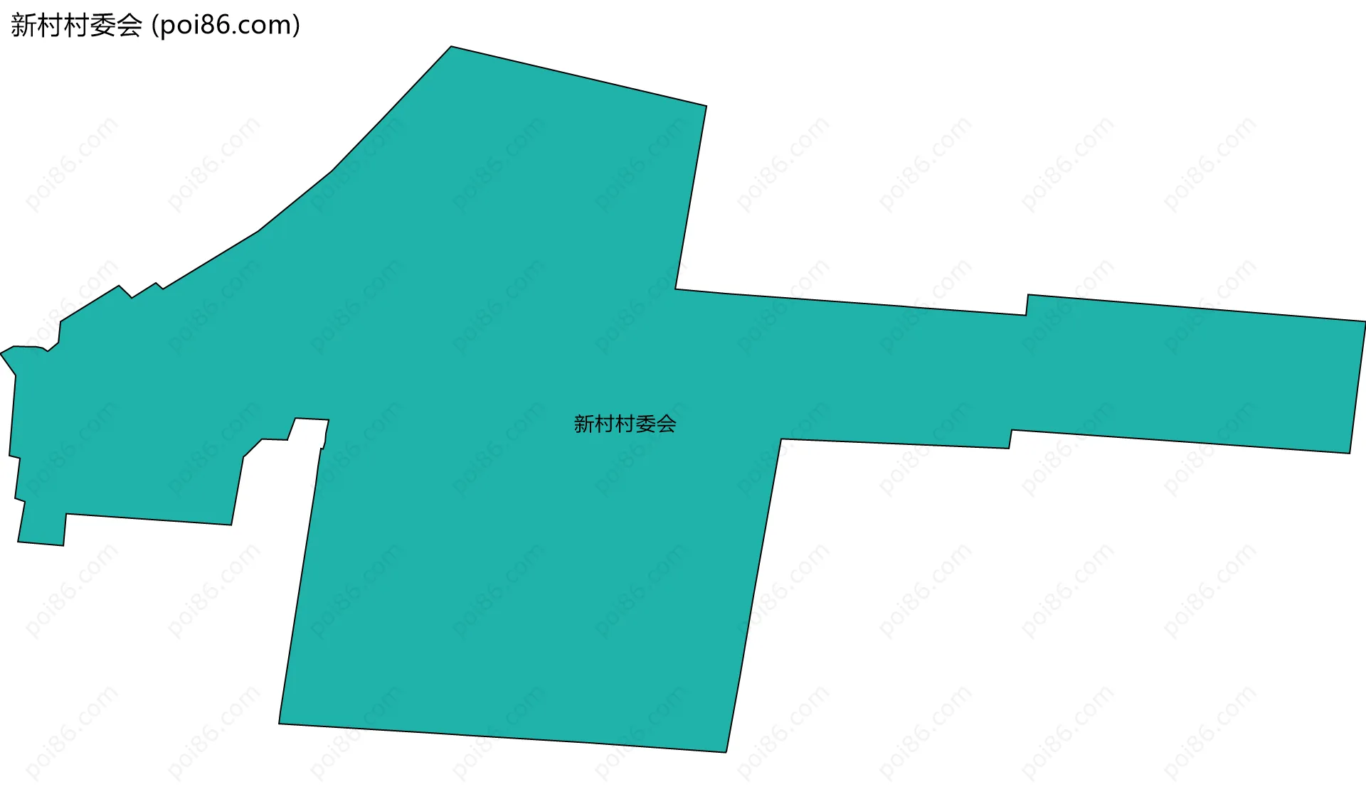 新村村委会边界地图