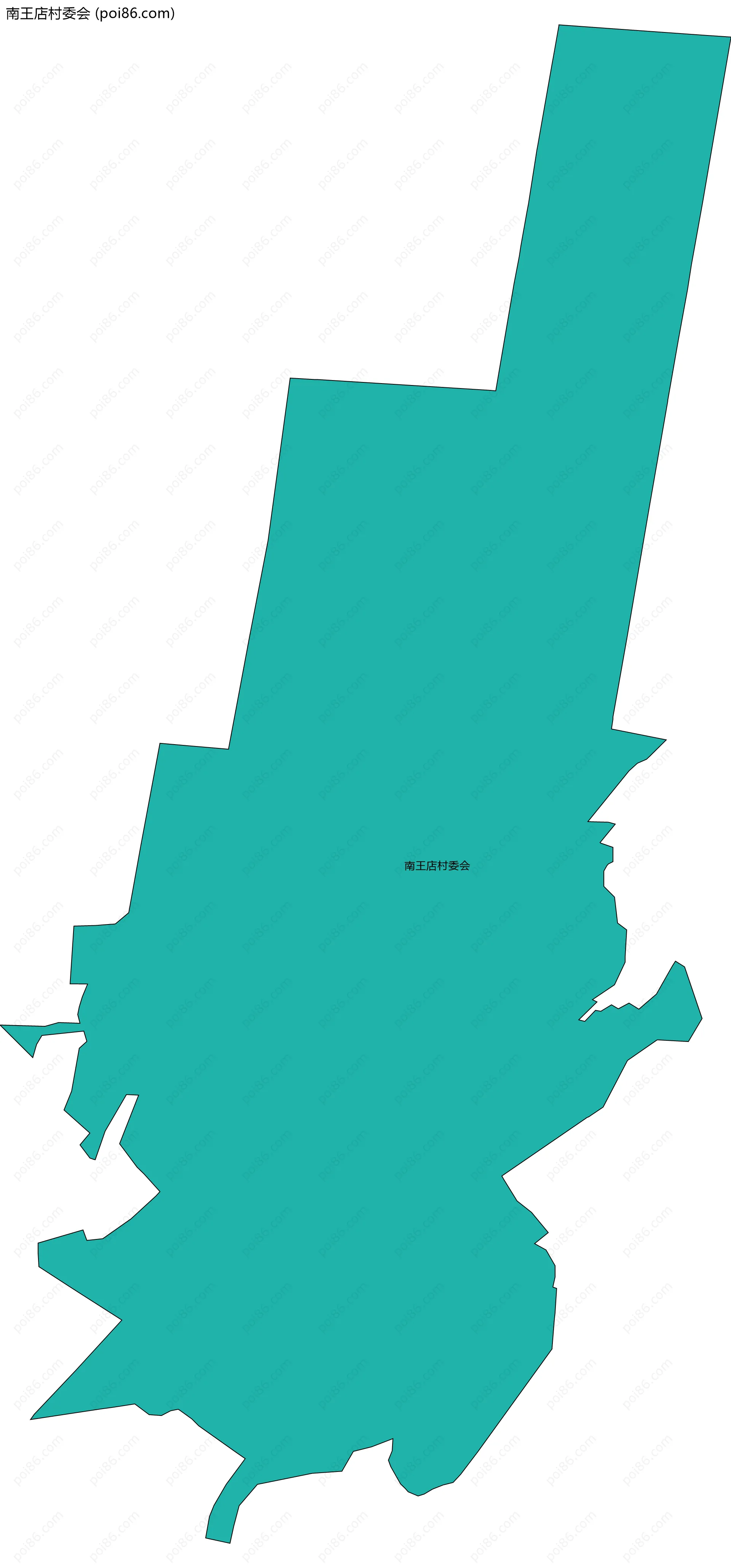 南王店村委会边界地图