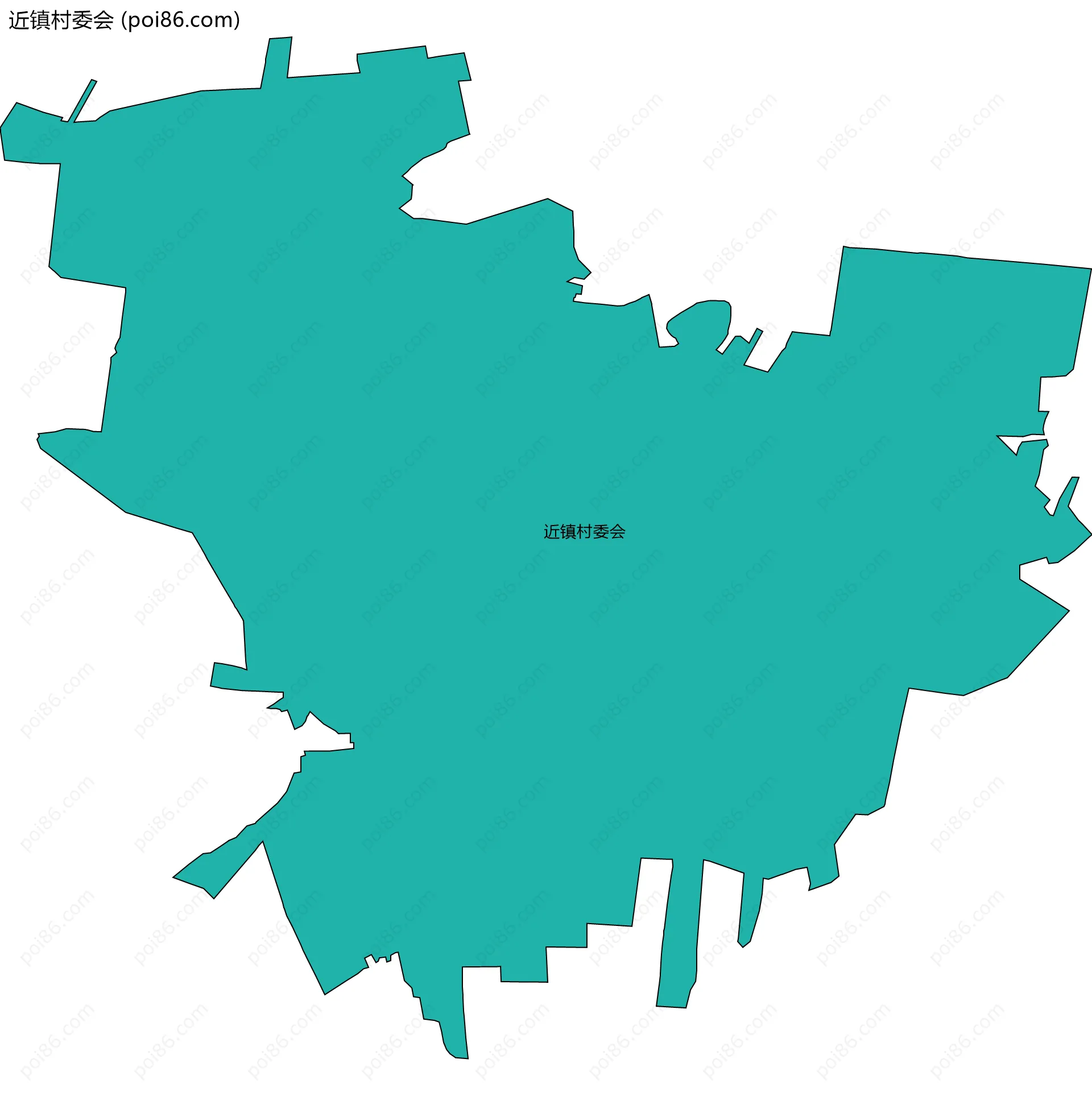 近镇村委会边界地图