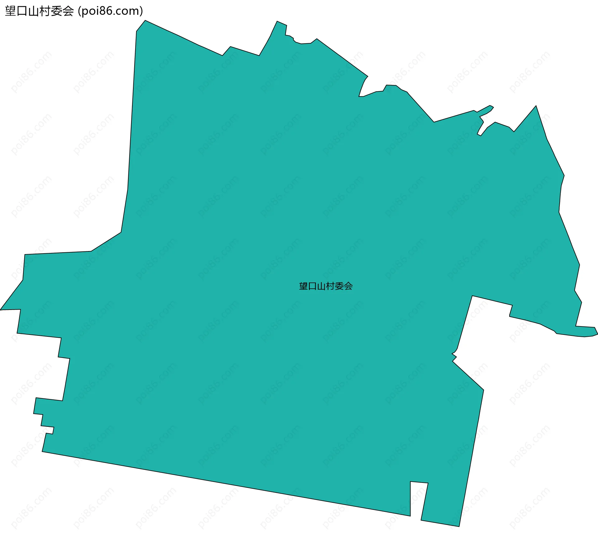 望口山村委会边界地图