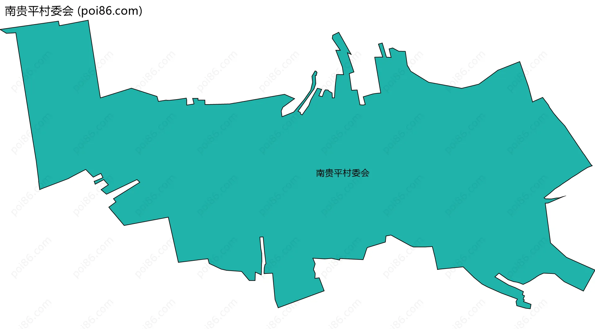 南贵平村委会边界地图
