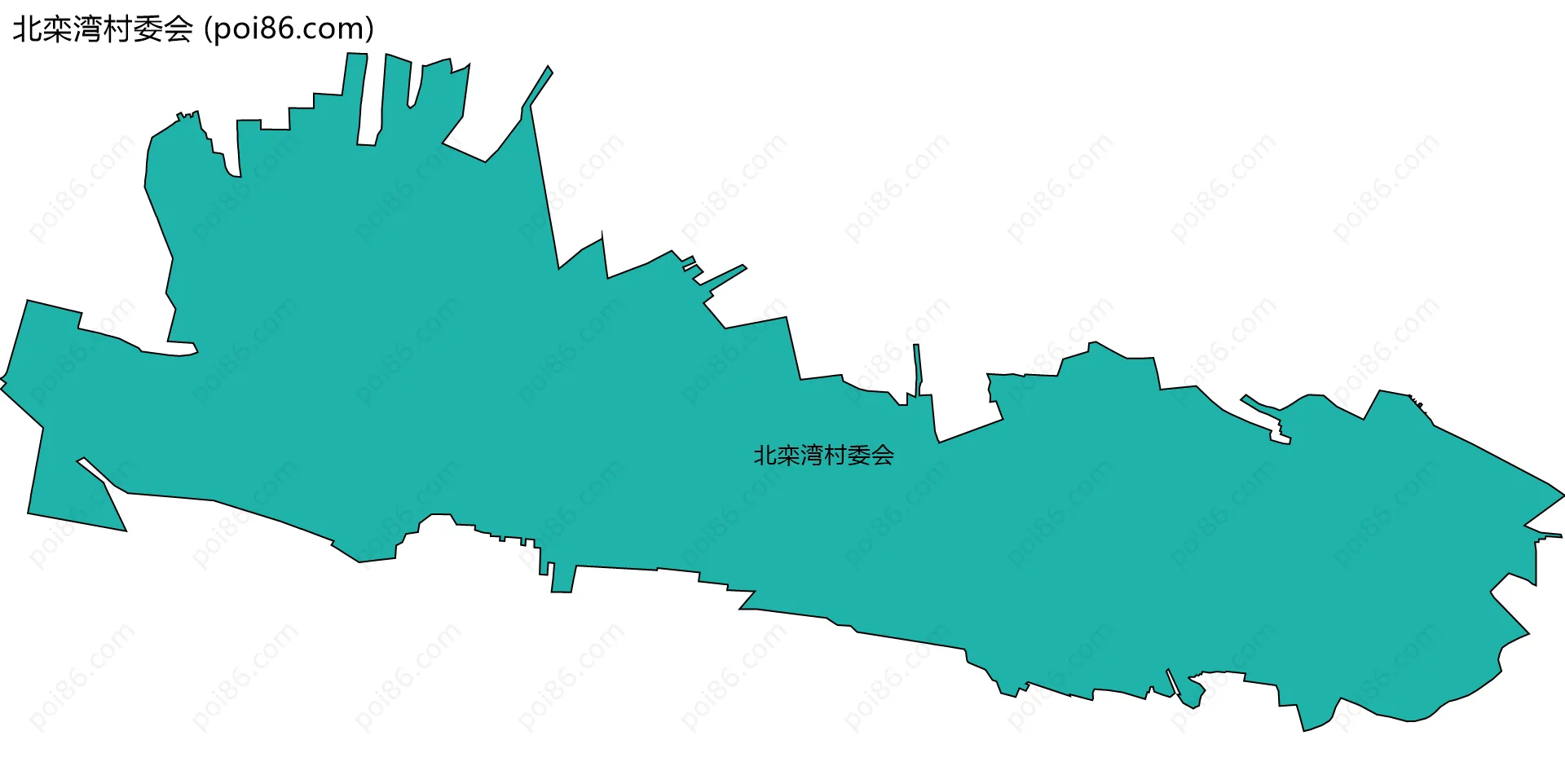 北栾湾村委会边界地图