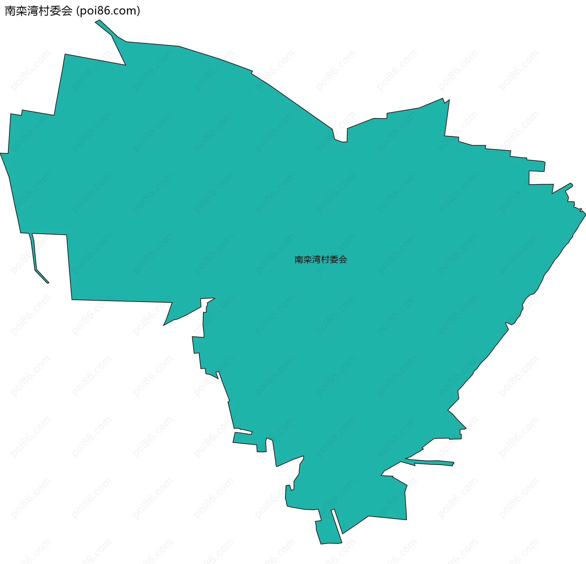 南栾湾村委会边界地图