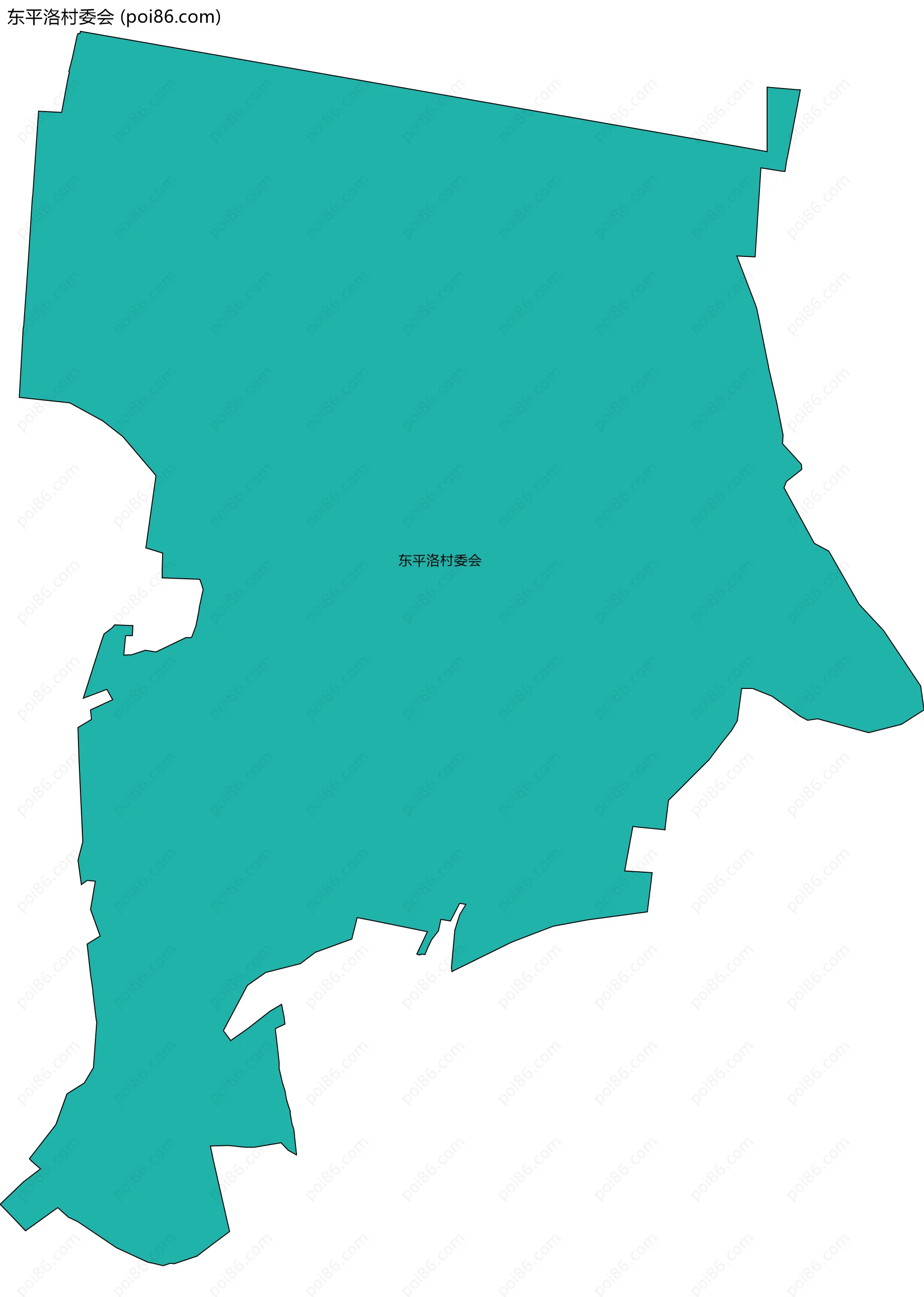 东平洛村委会边界地图