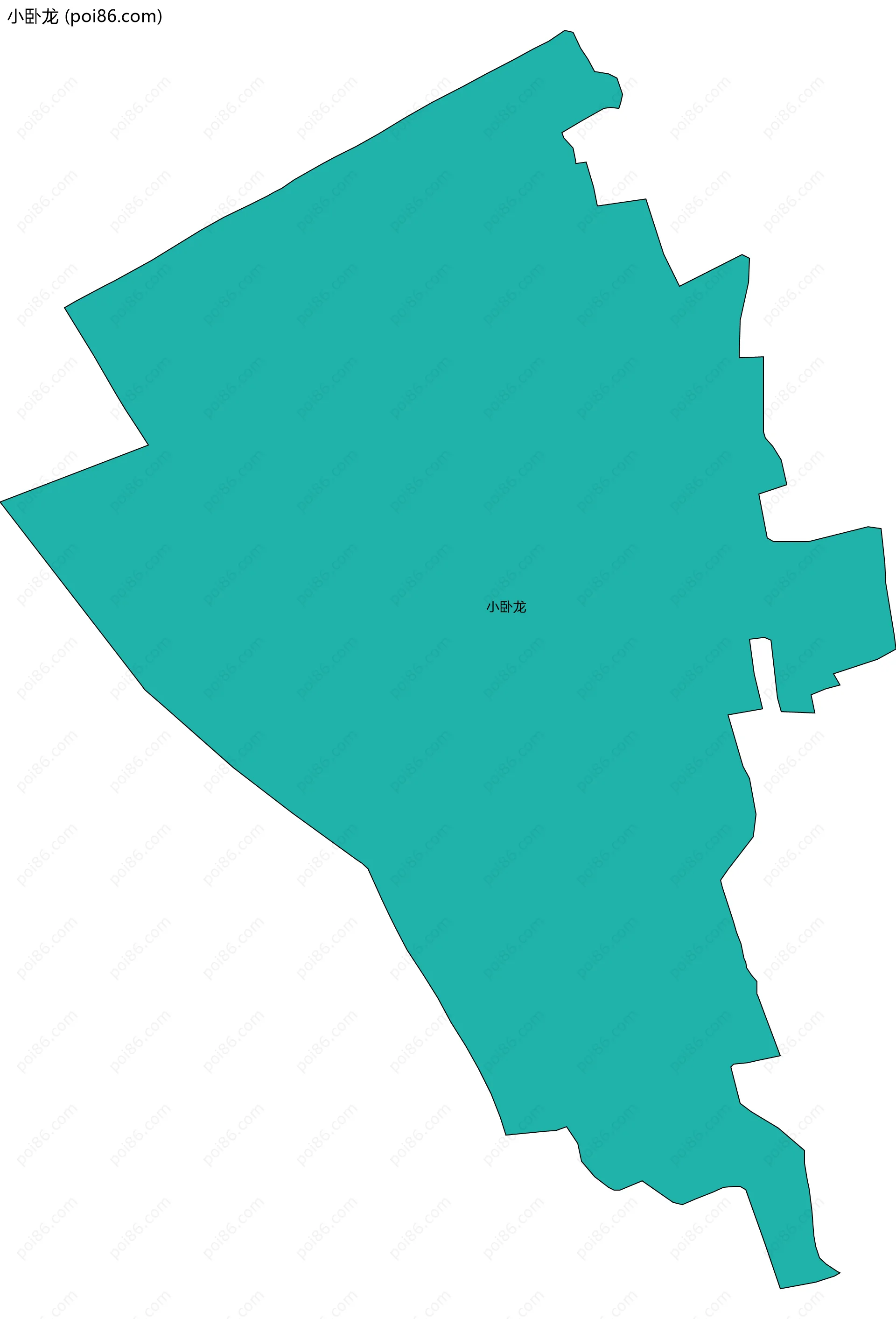 小卧龙边界地图