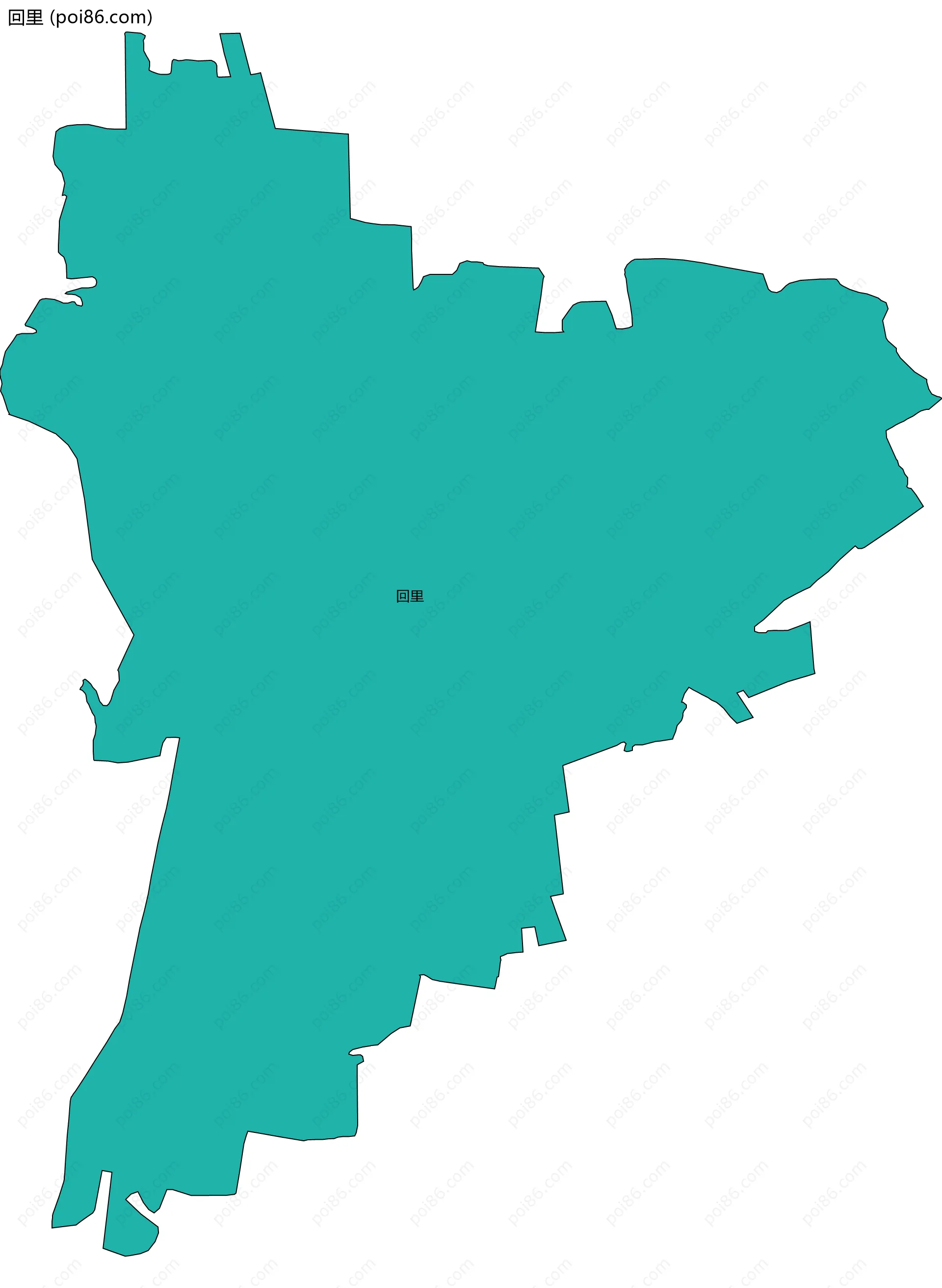 回里边界地图