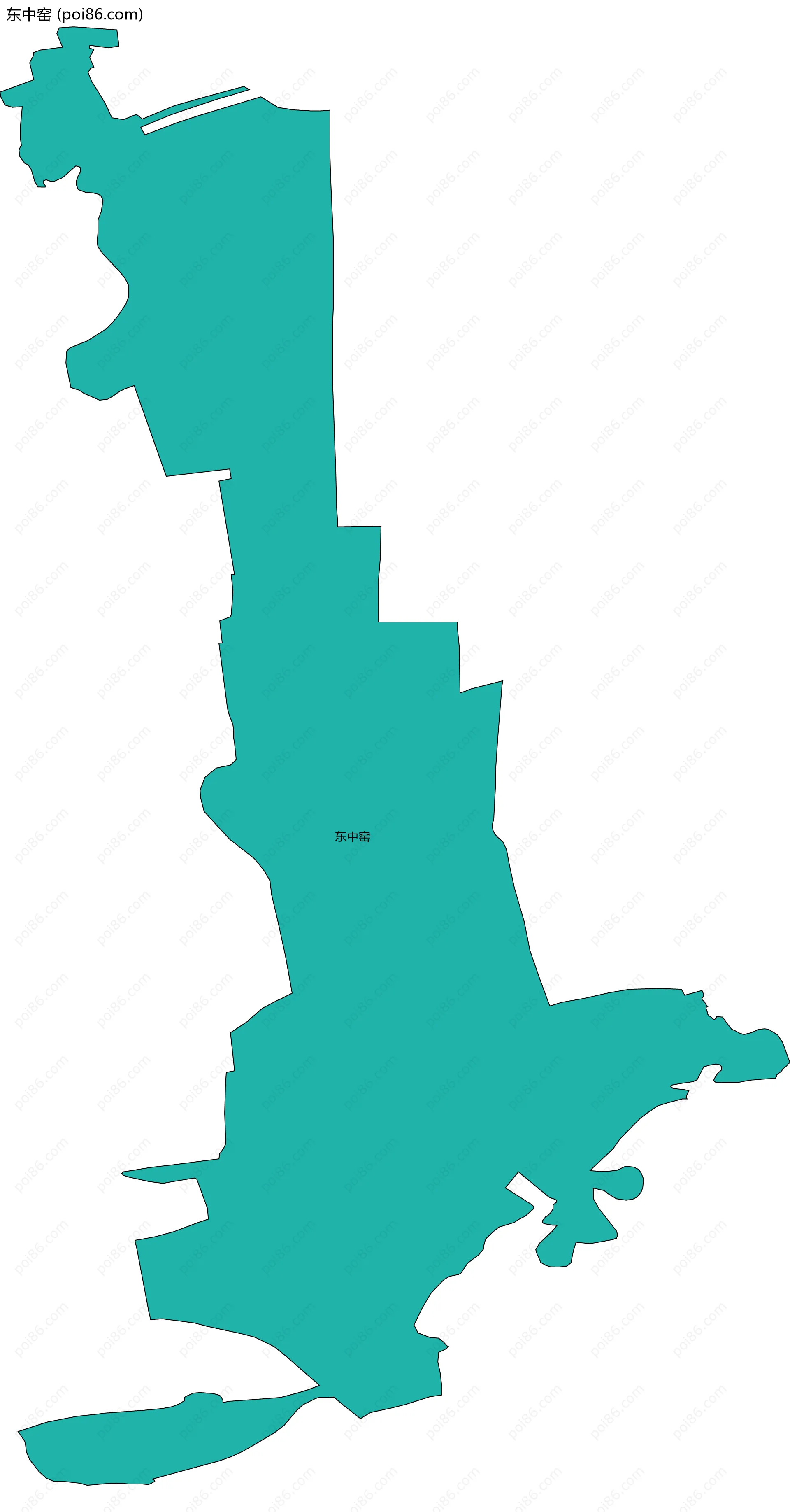 东中窑边界地图