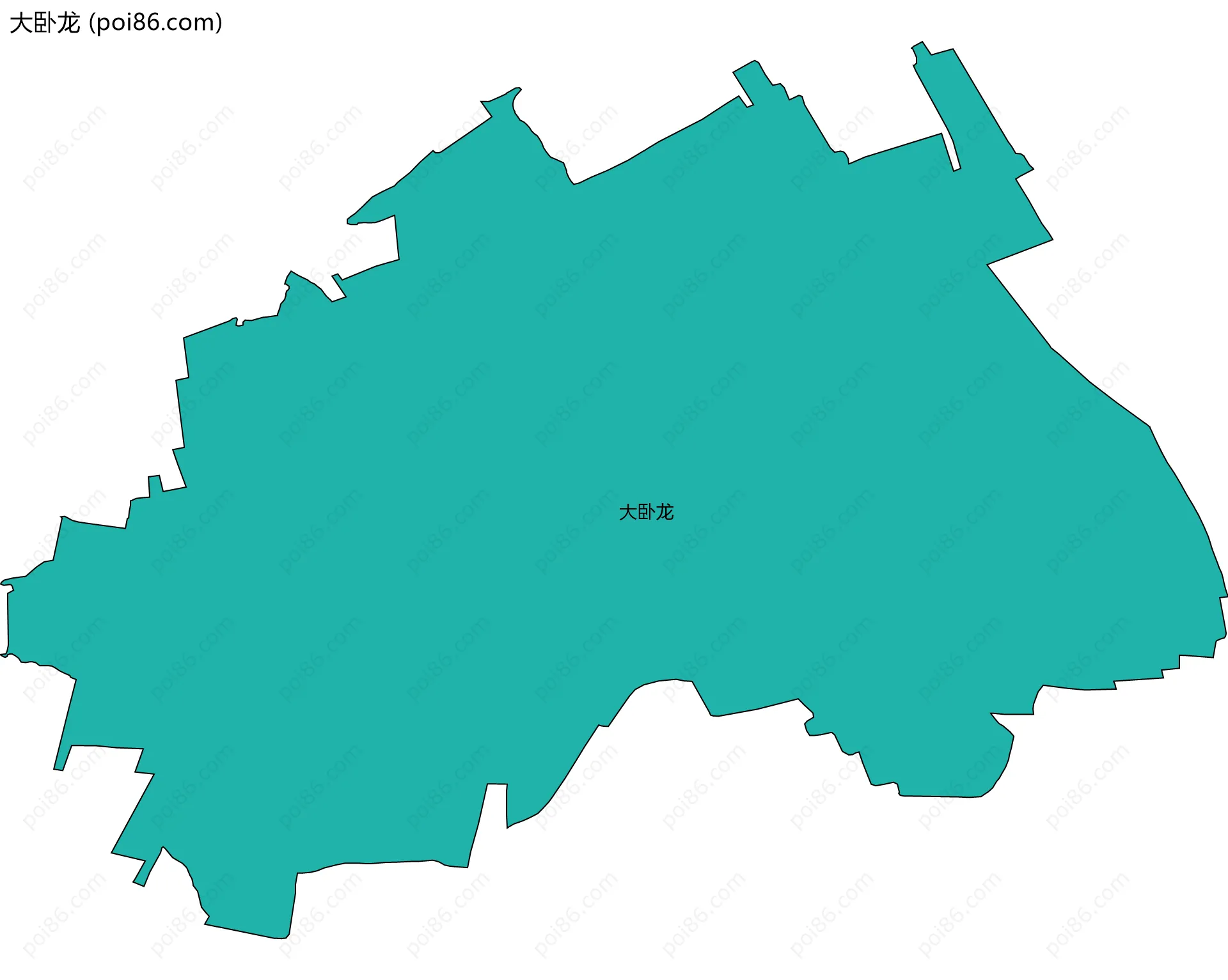 大卧龙边界地图