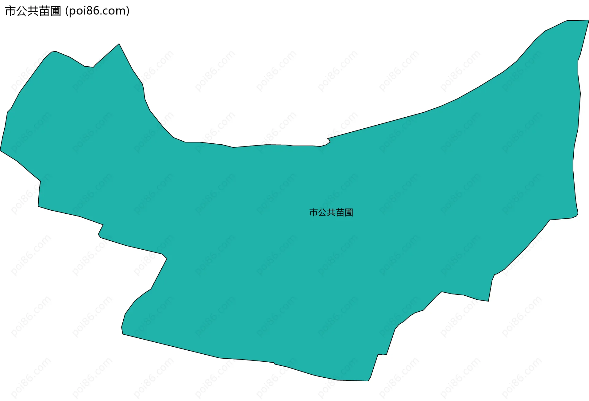 市公共苗圃边界地图