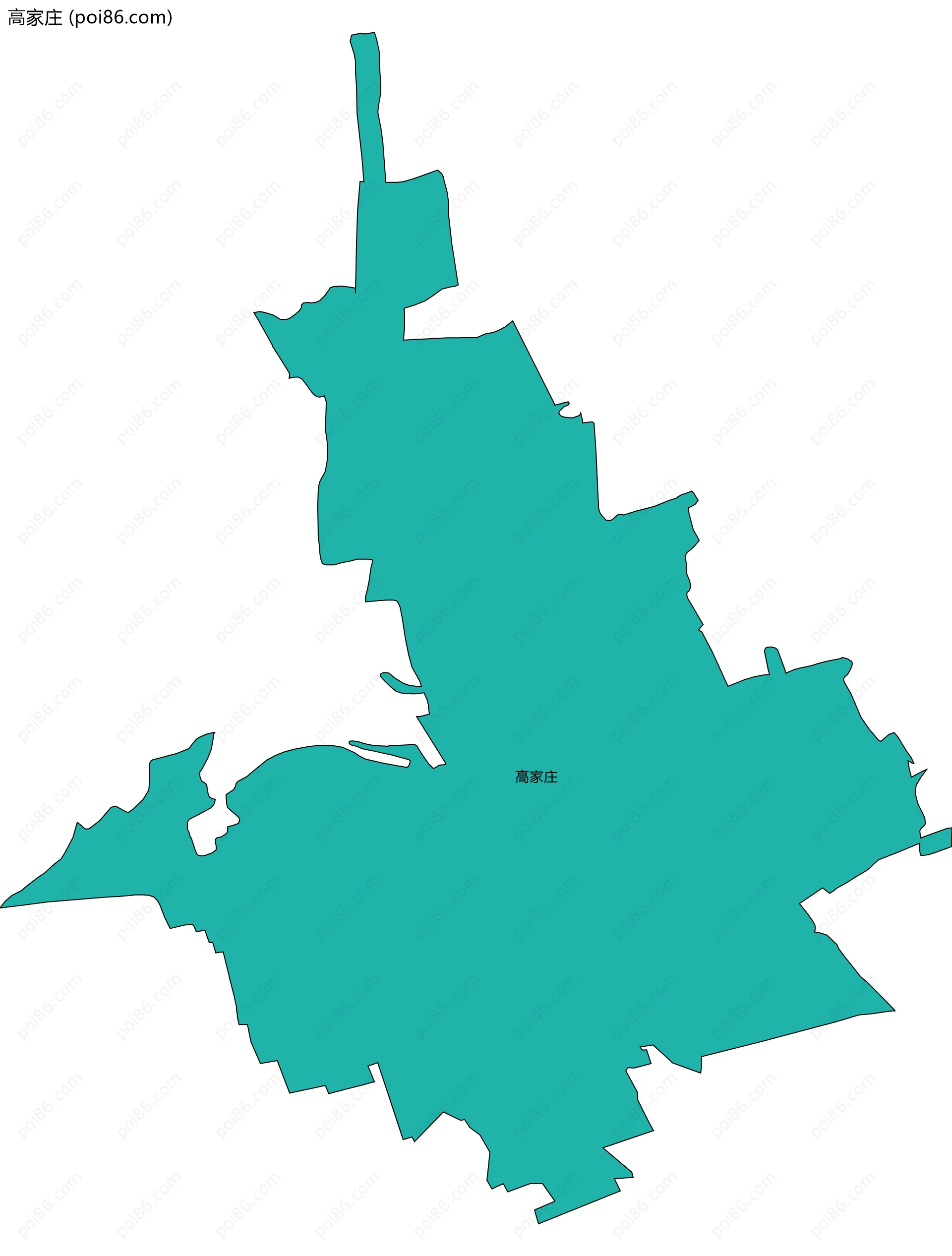 高家庄边界地图