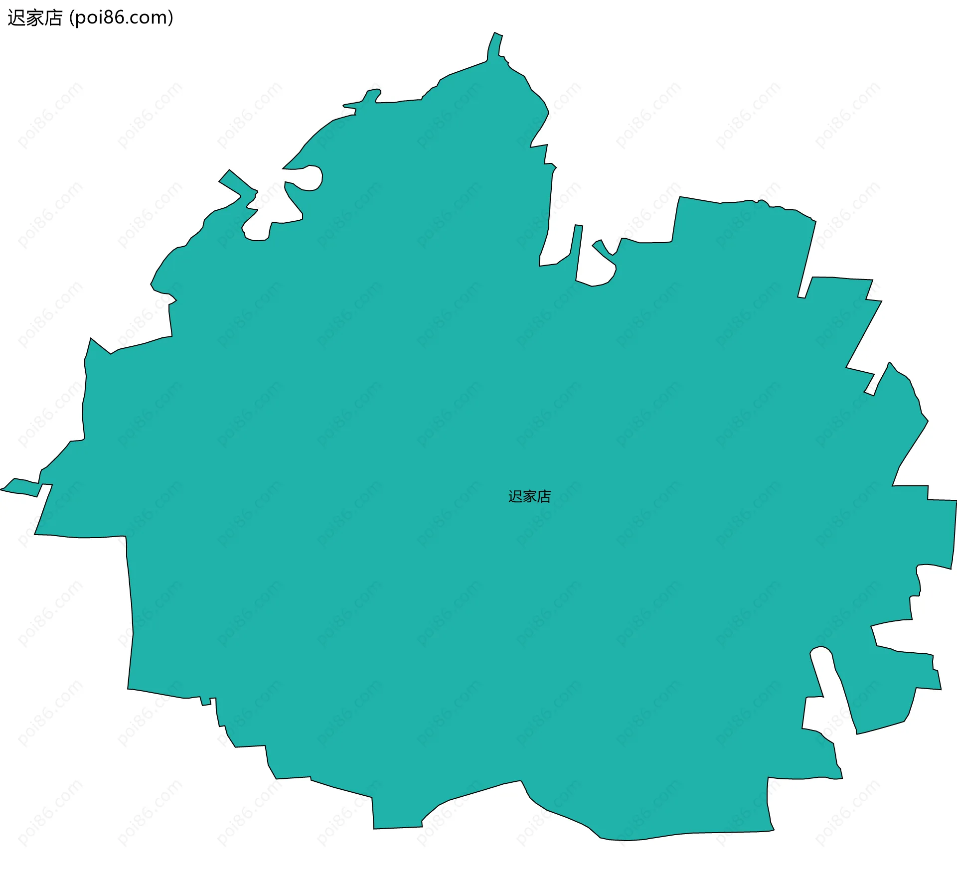 迟家店边界地图