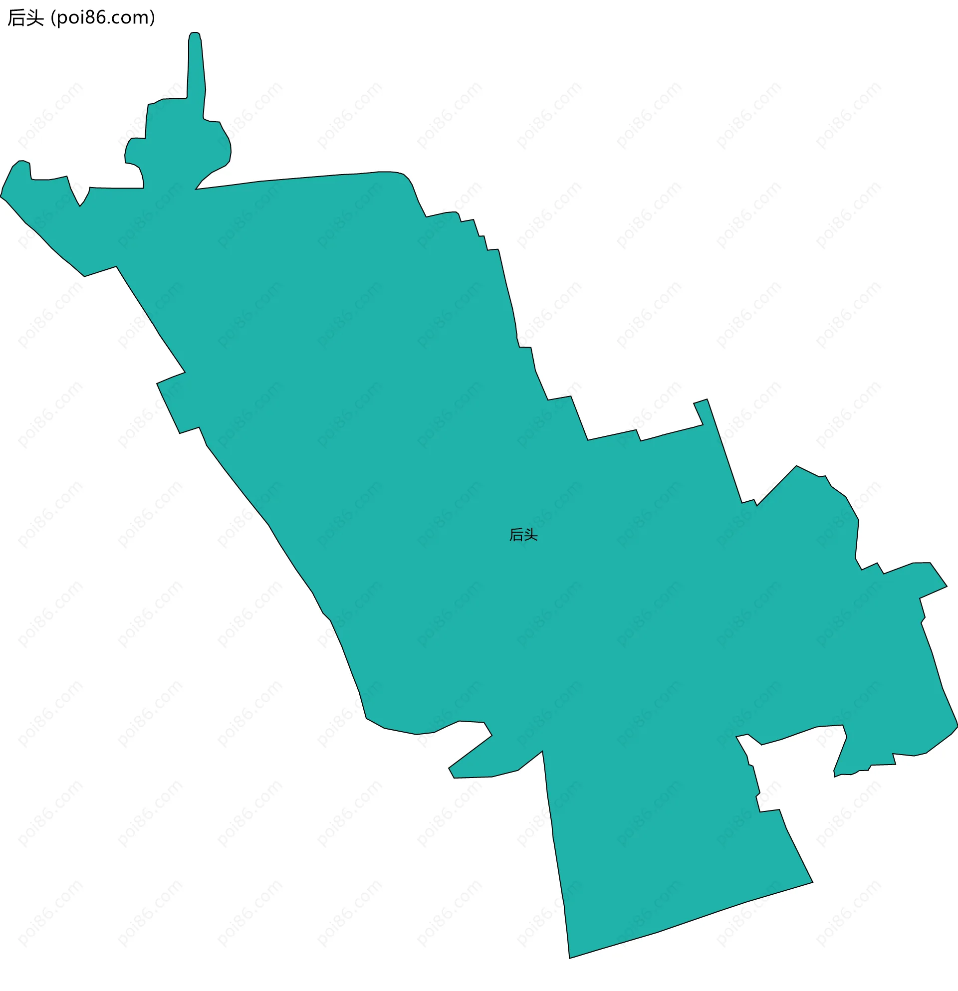 后头边界地图