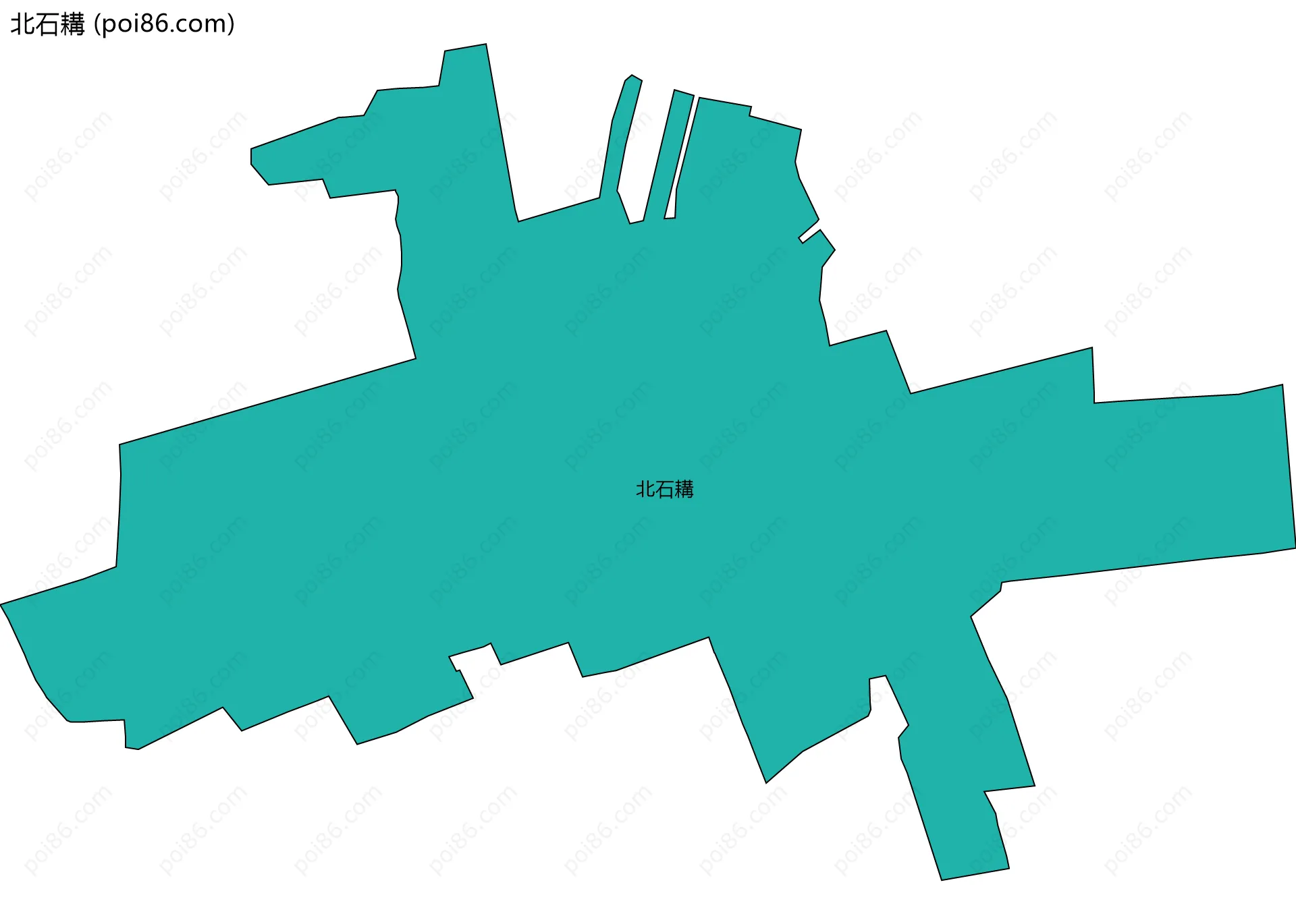 北石耩边界地图