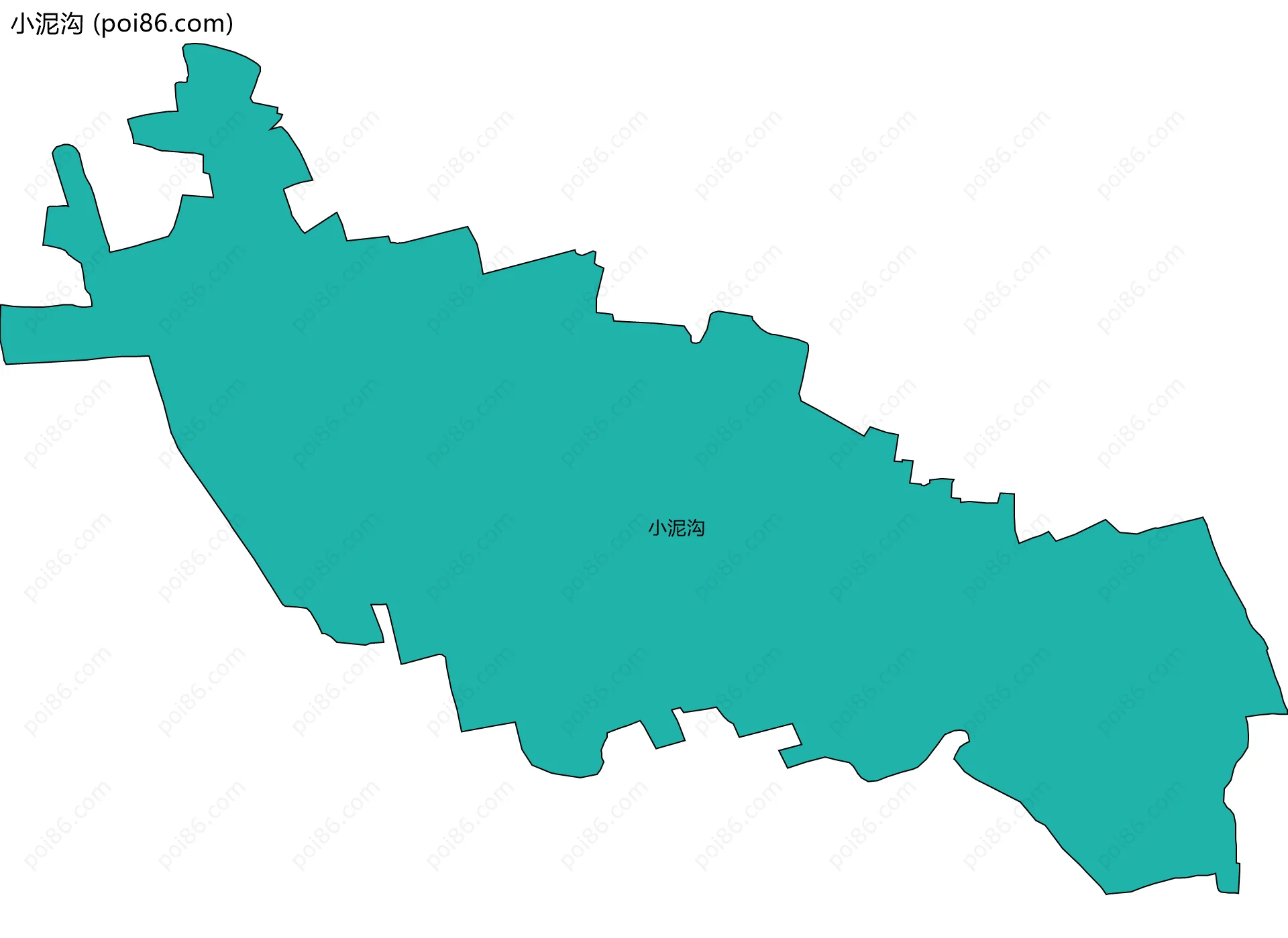 小泥沟边界地图