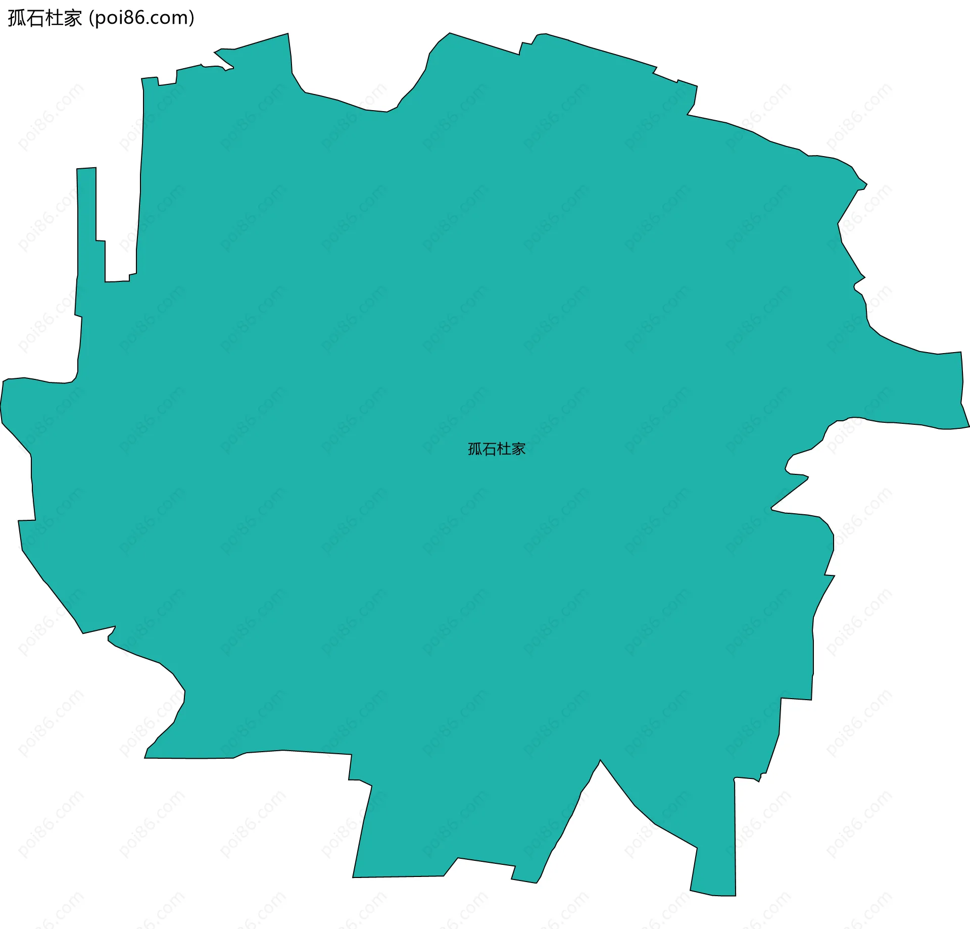 孤石杜家边界地图