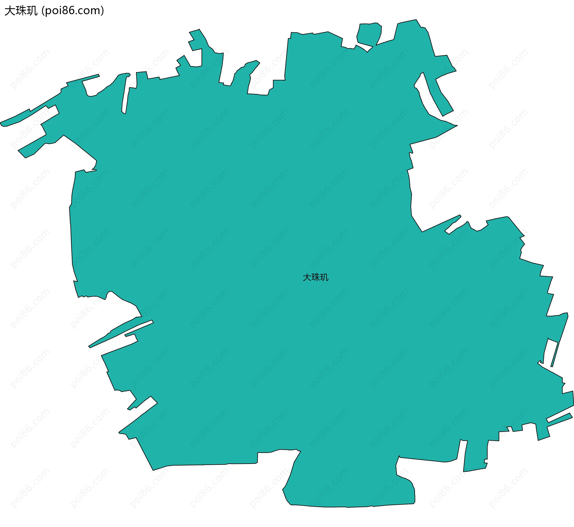 大珠玑边界地图
