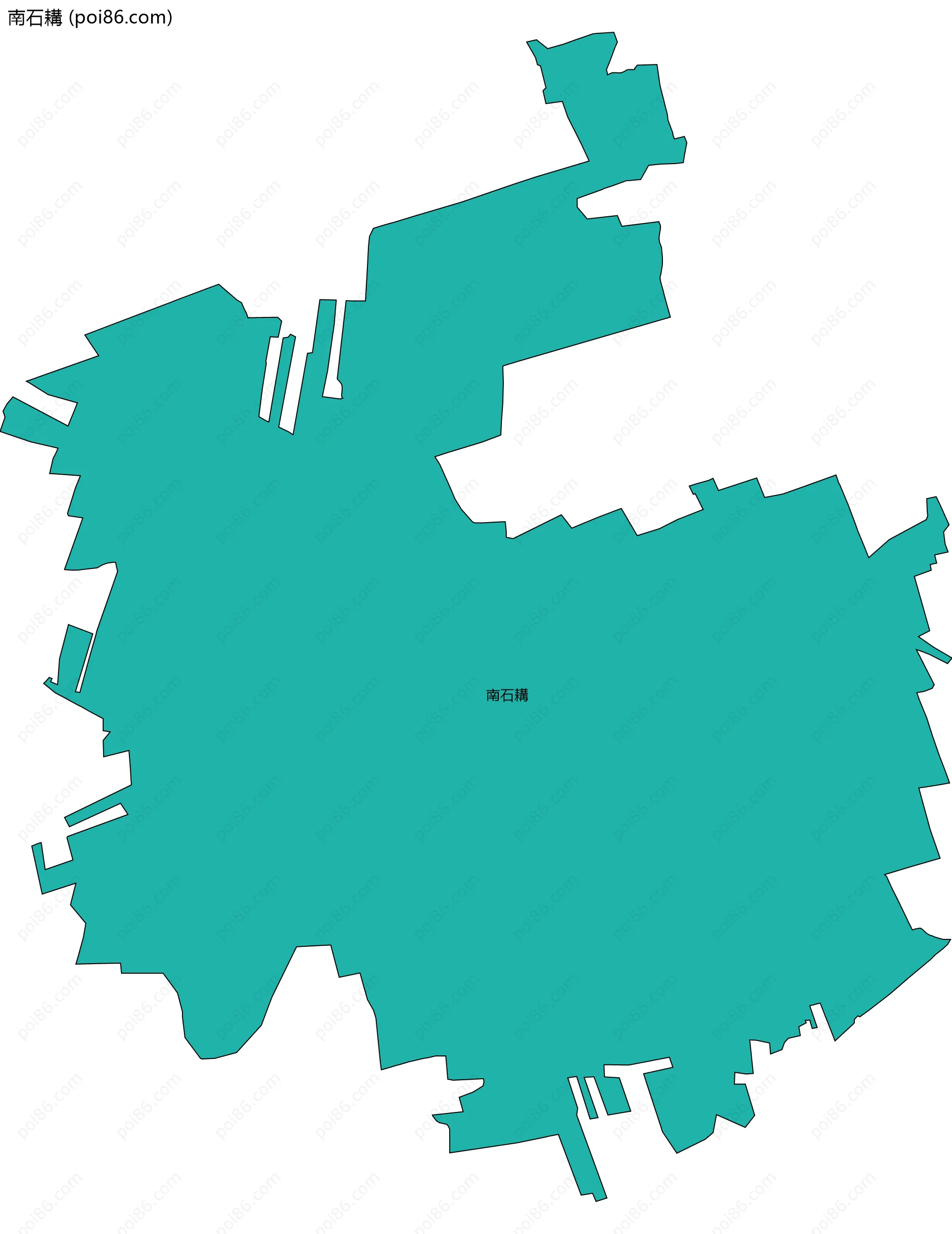 南石耩边界地图