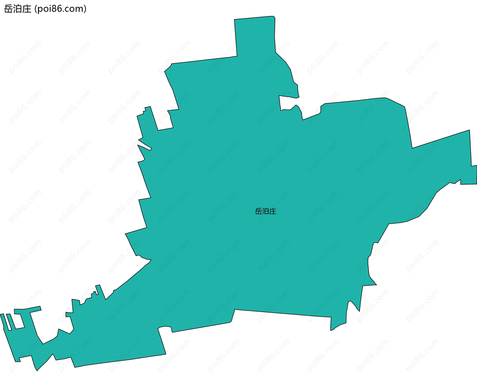岳泊庄边界地图