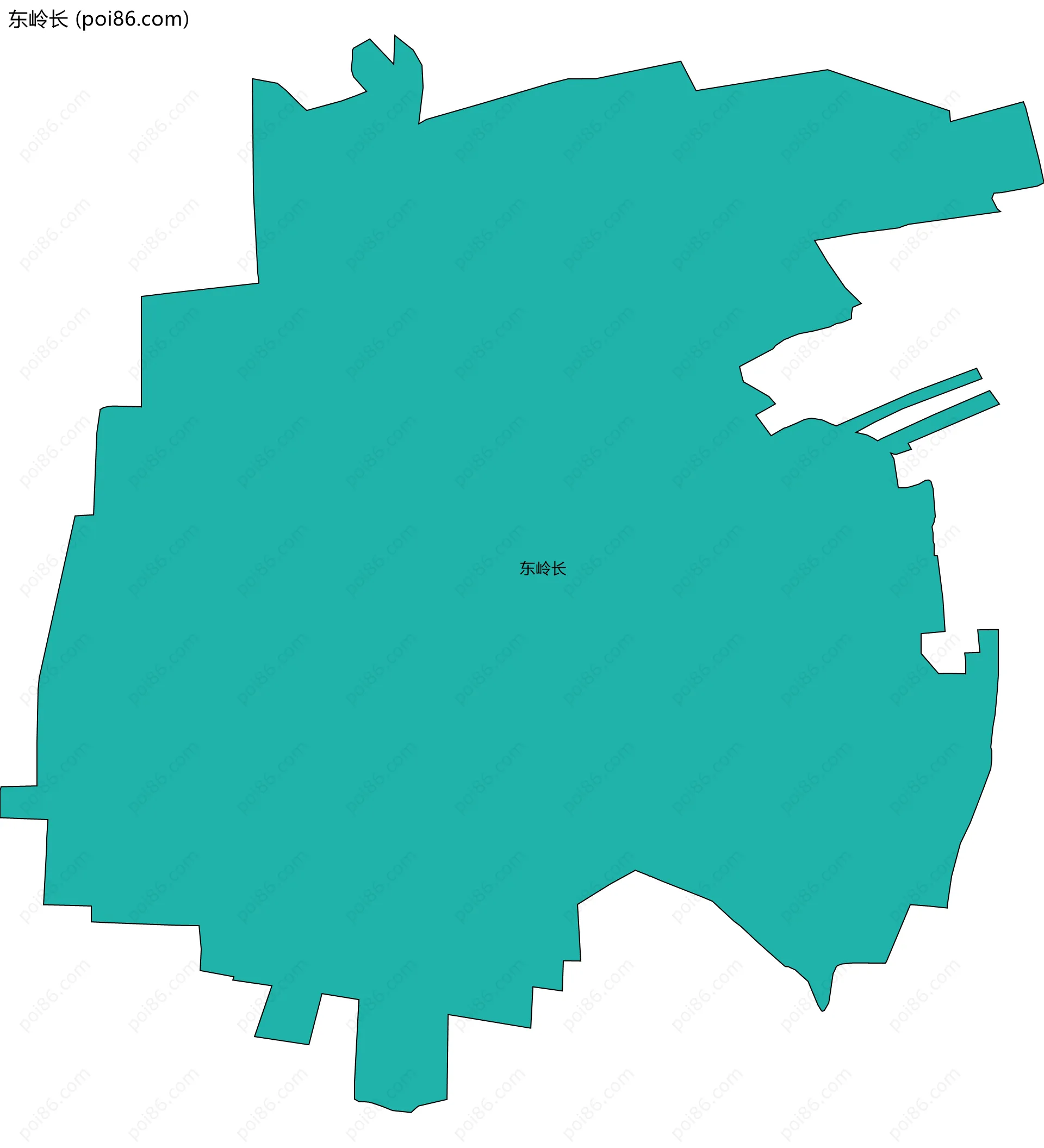 东岭长边界地图