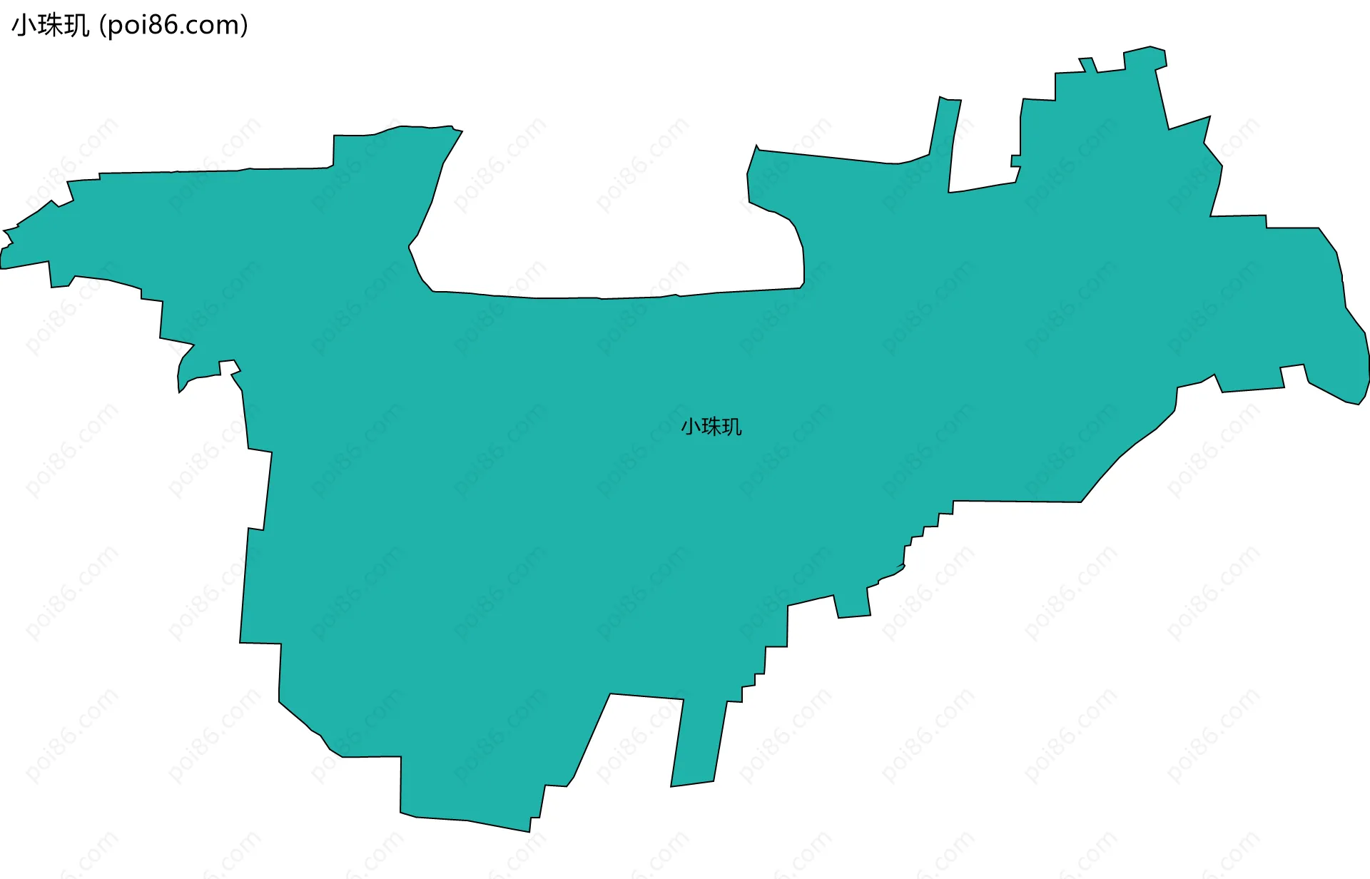 小珠玑边界地图