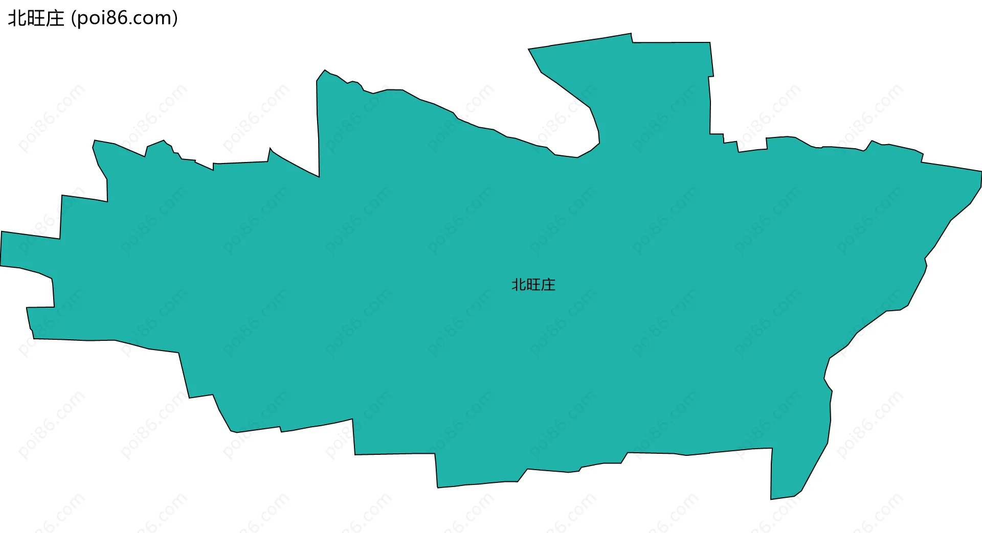 北旺庄边界地图