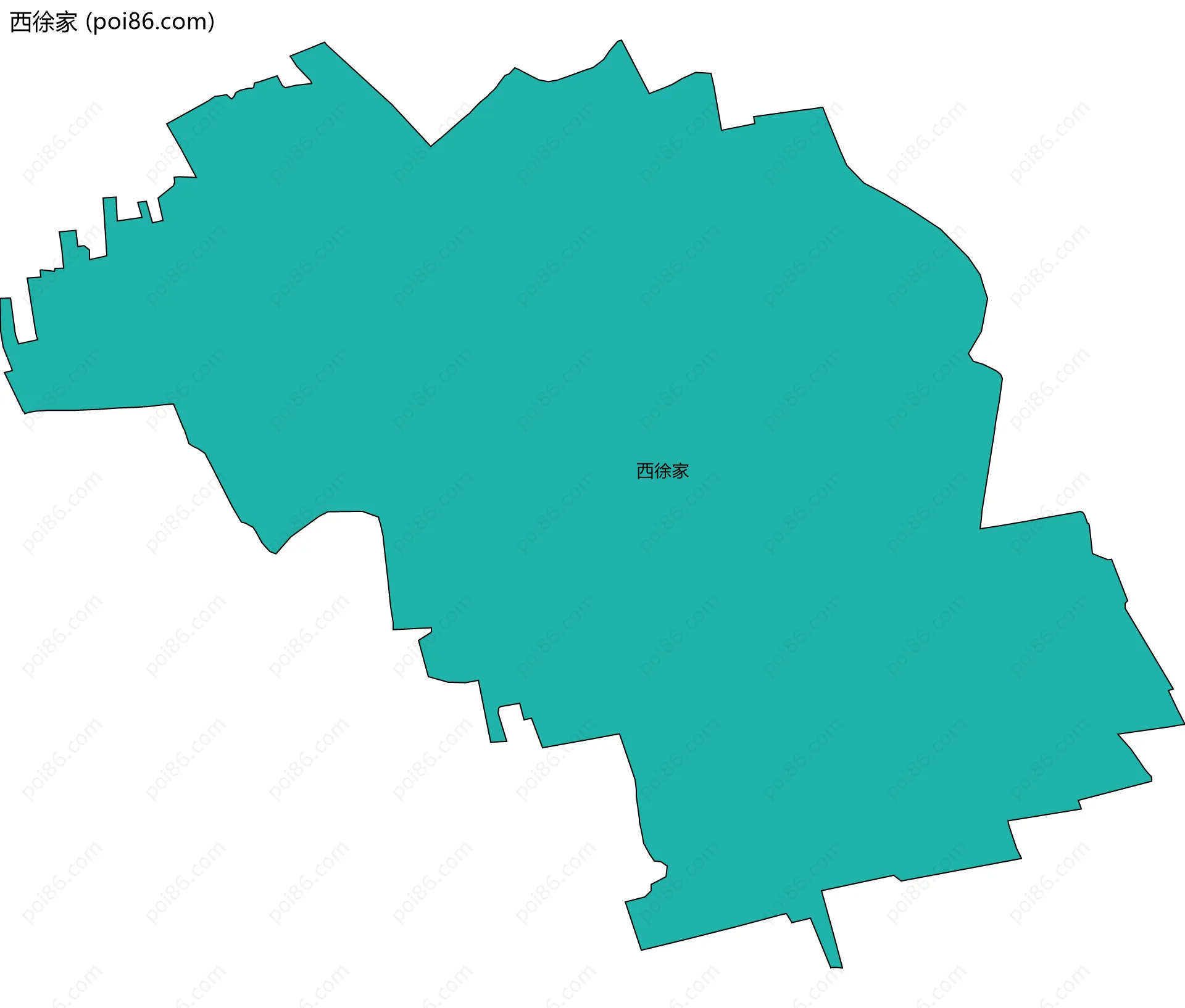 西徐家边界地图