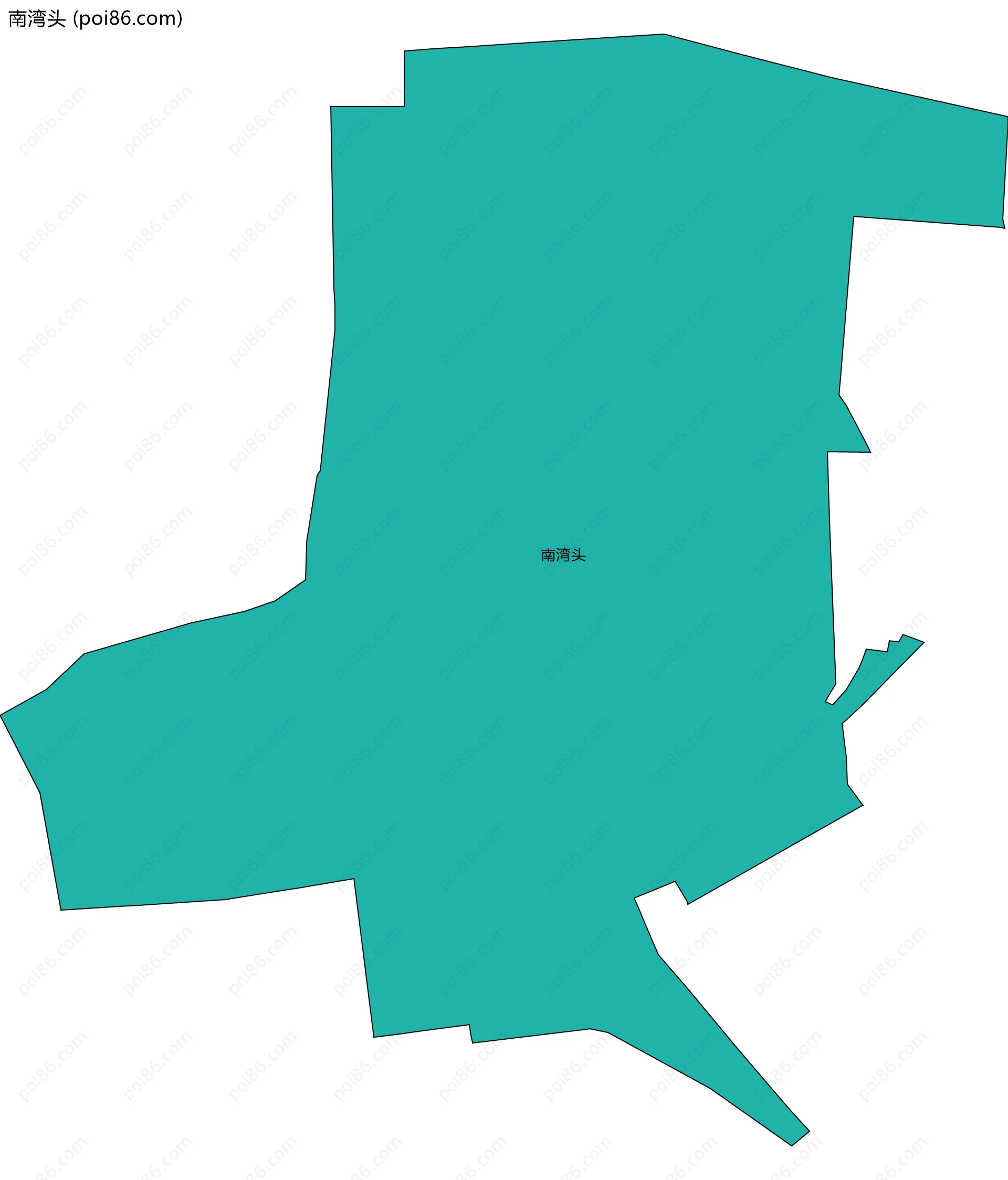 南湾头边界地图