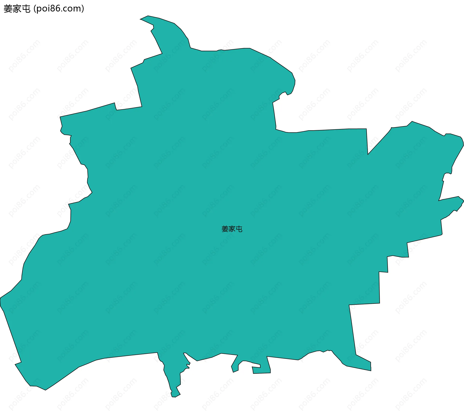 姜家屯边界地图