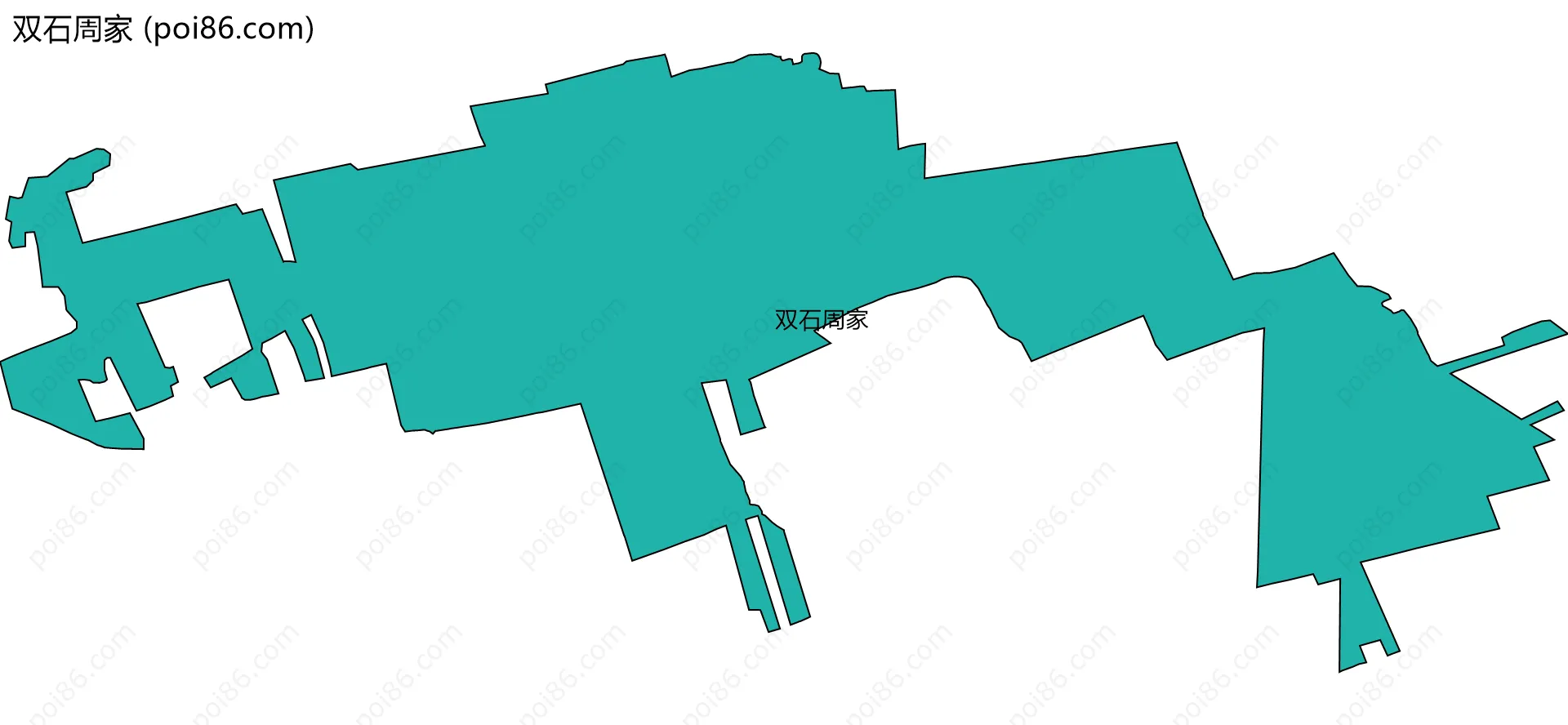 双石周家边界地图