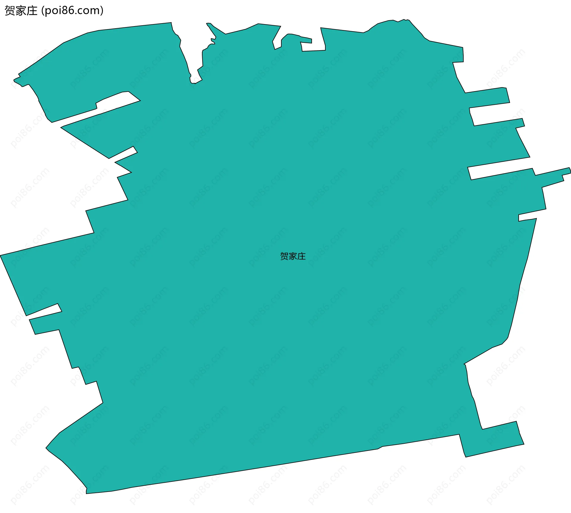 贺家庄边界地图