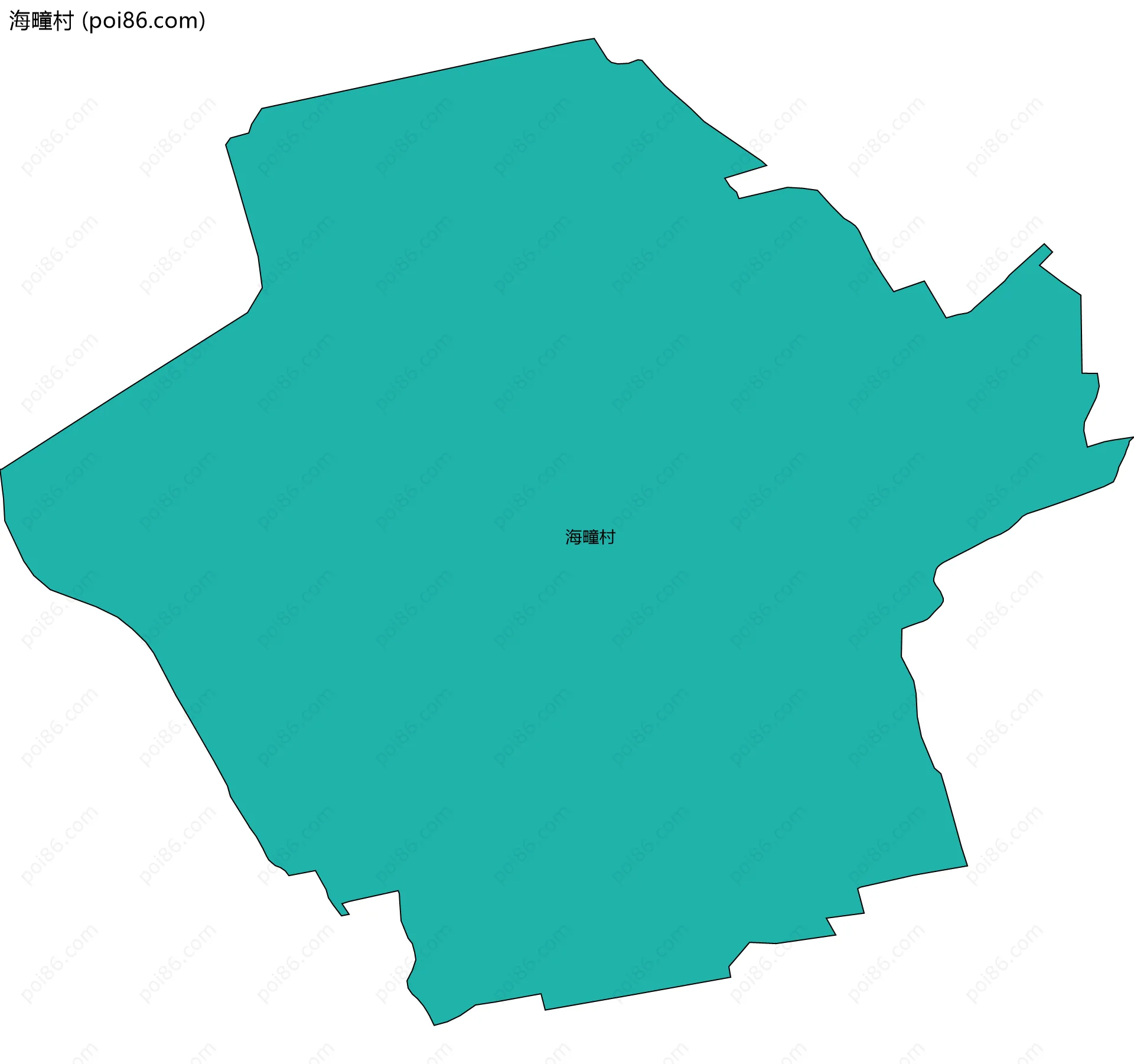 海疃村边界地图