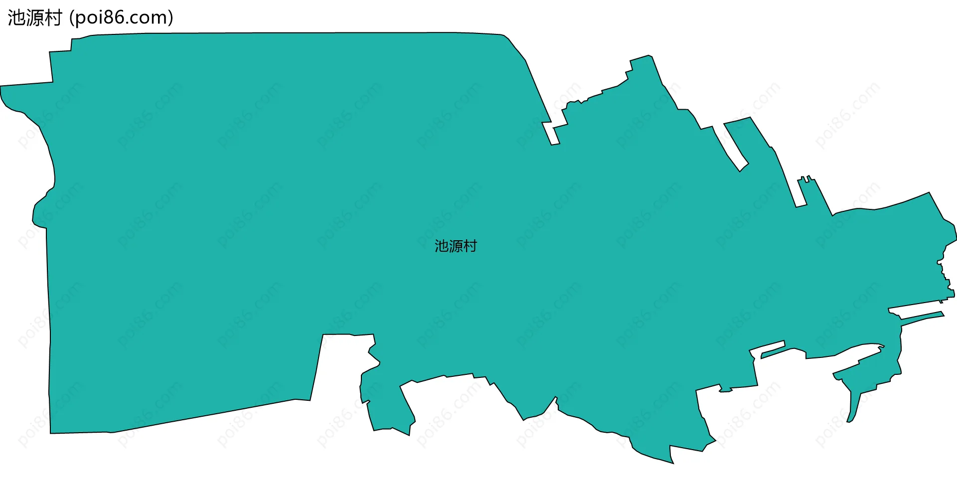 池源村边界地图