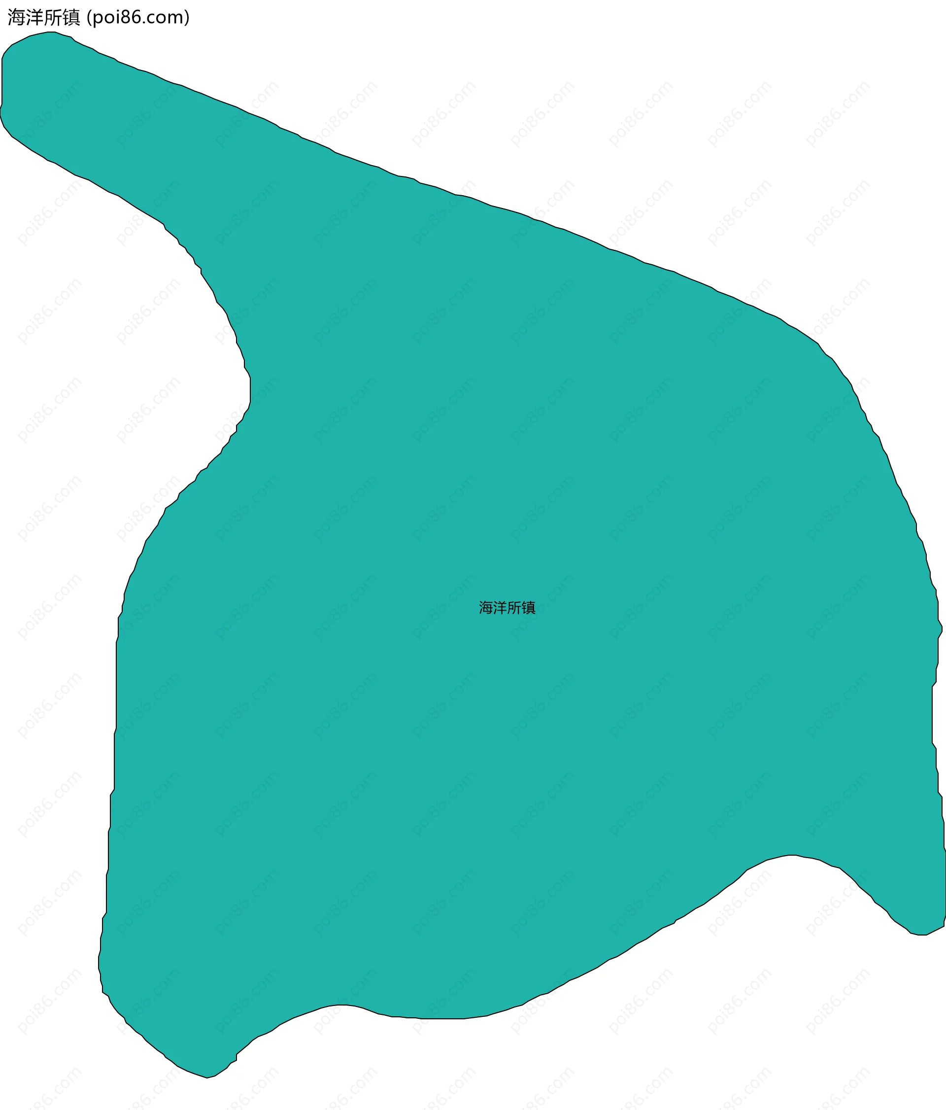 海洋所镇边界地图