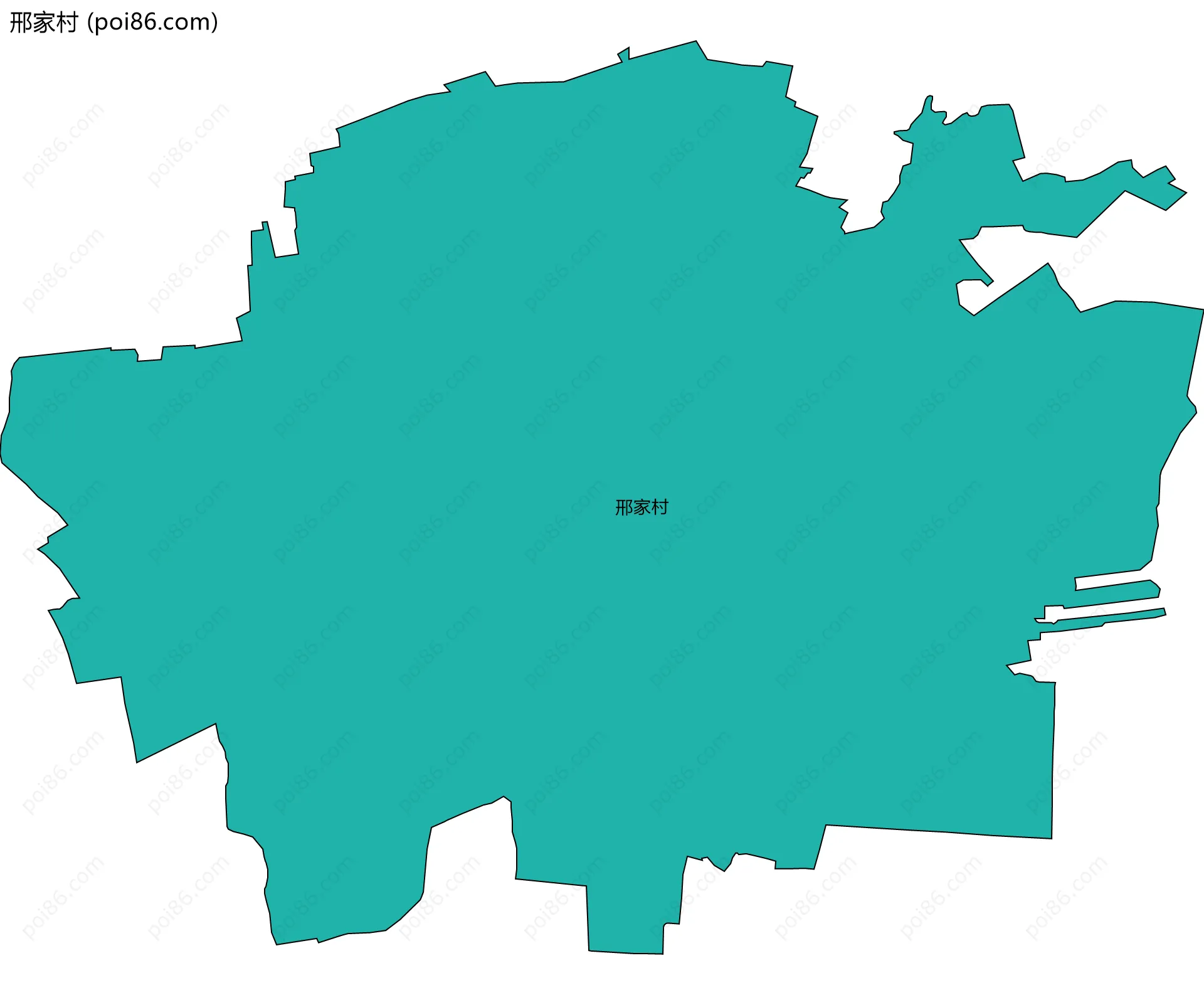 邢家村边界地图