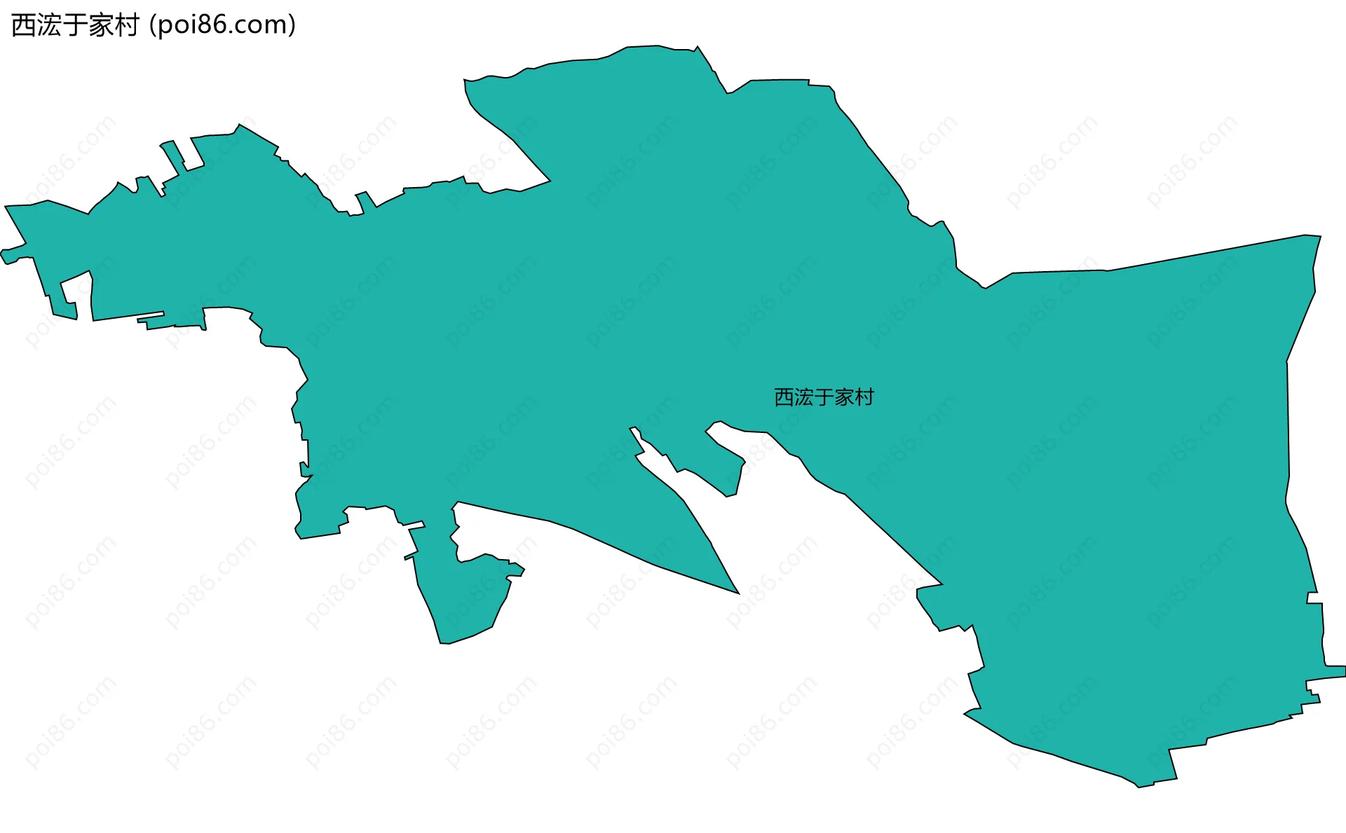 西浤于家村边界地图