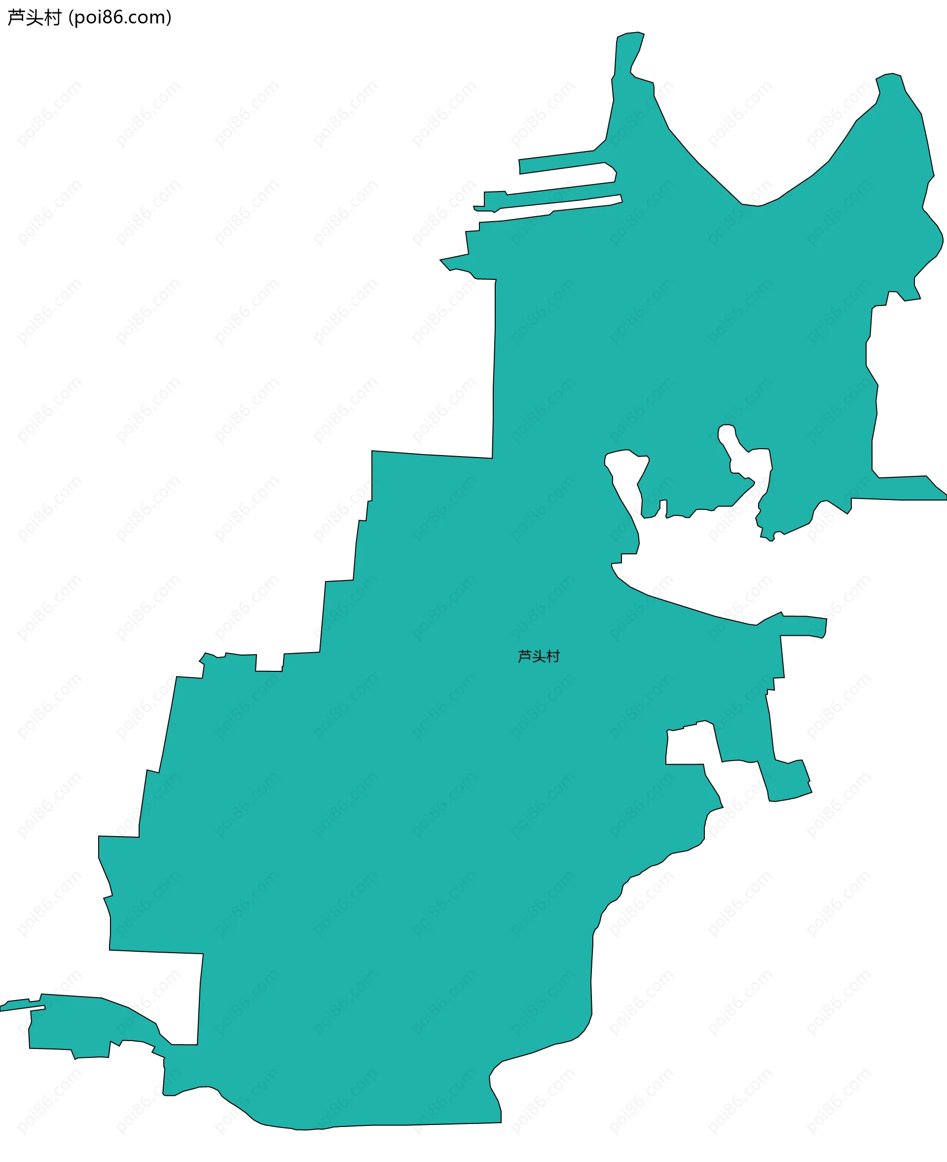 芦头村边界地图