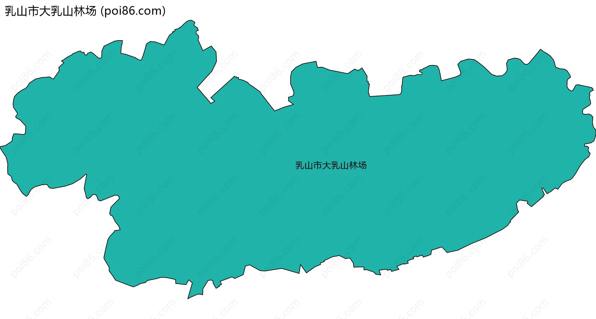 乳山市大乳山林场边界地图