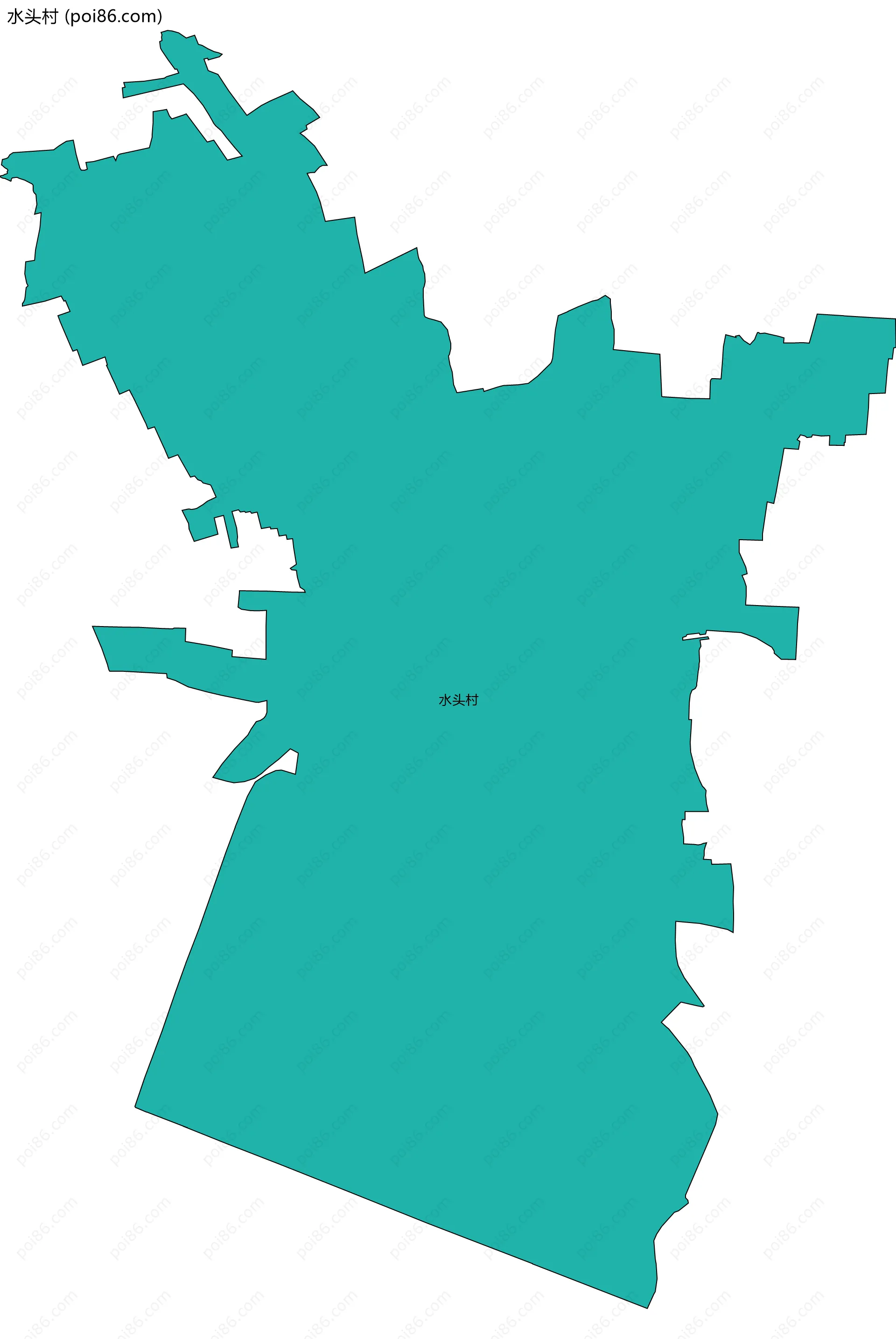水头村边界地图