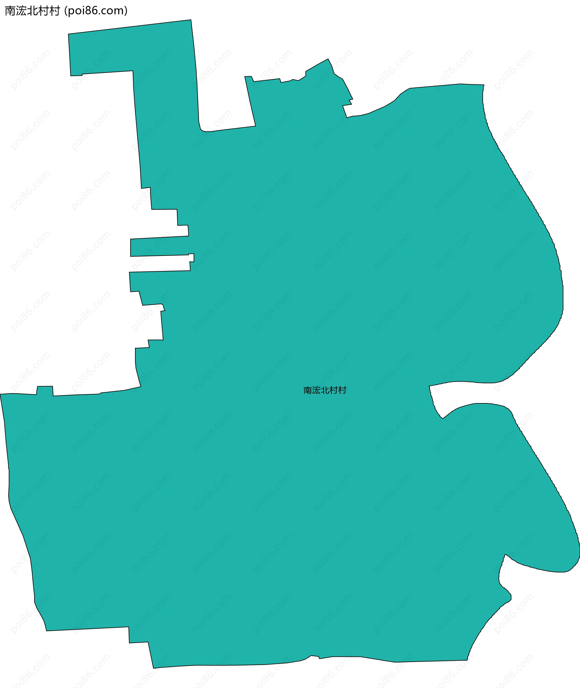 南浤北村村边界地图