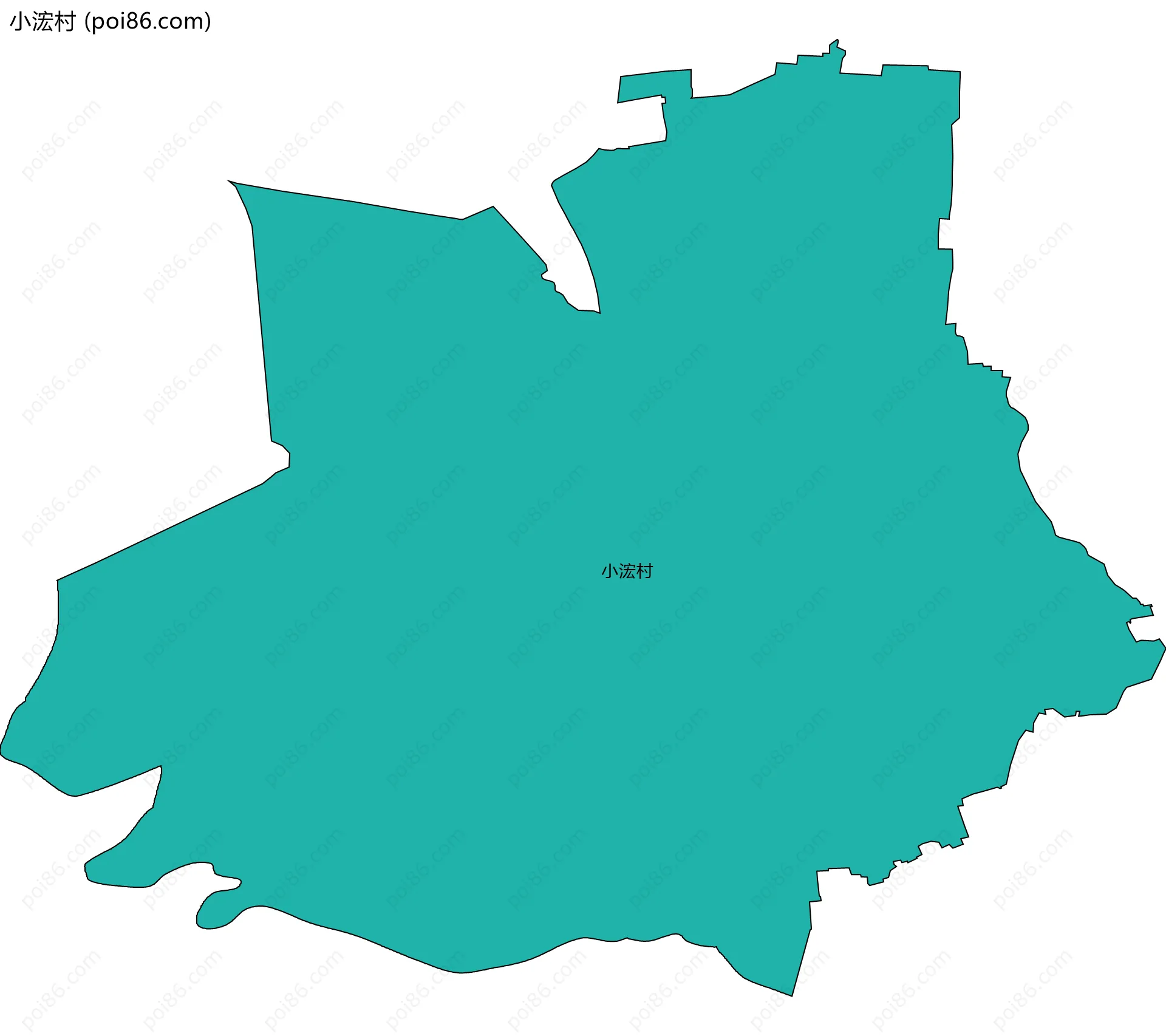 小浤村边界地图