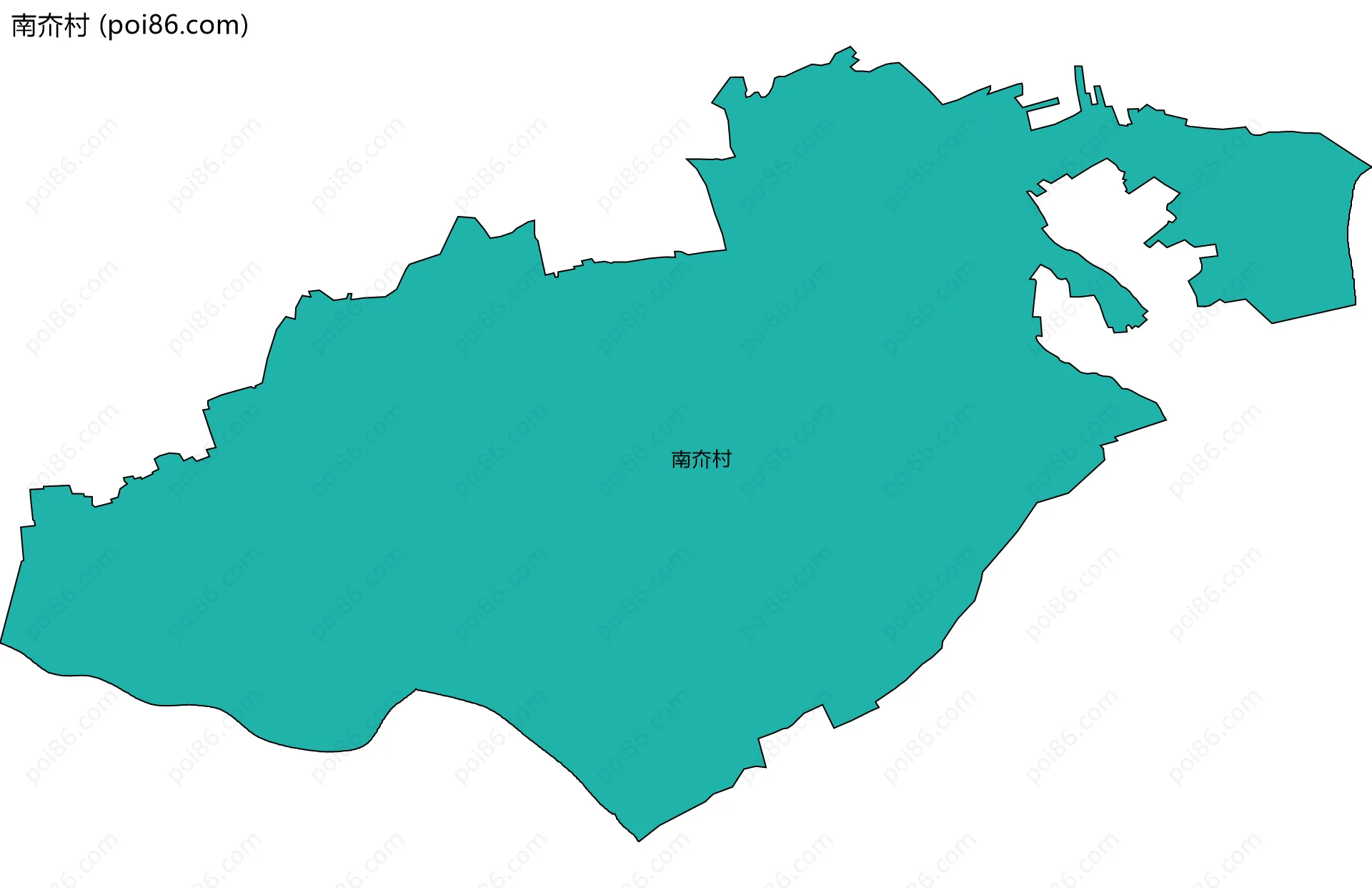 南夼村边界地图