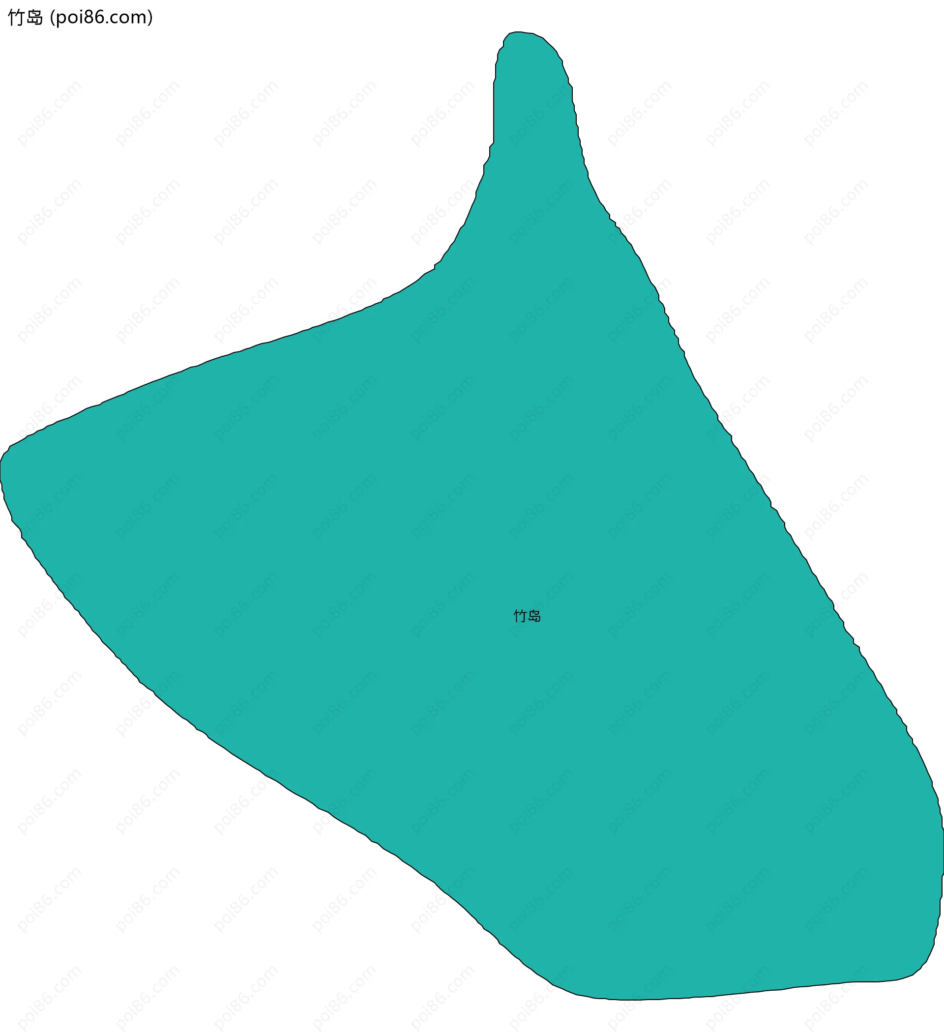 竹岛边界地图