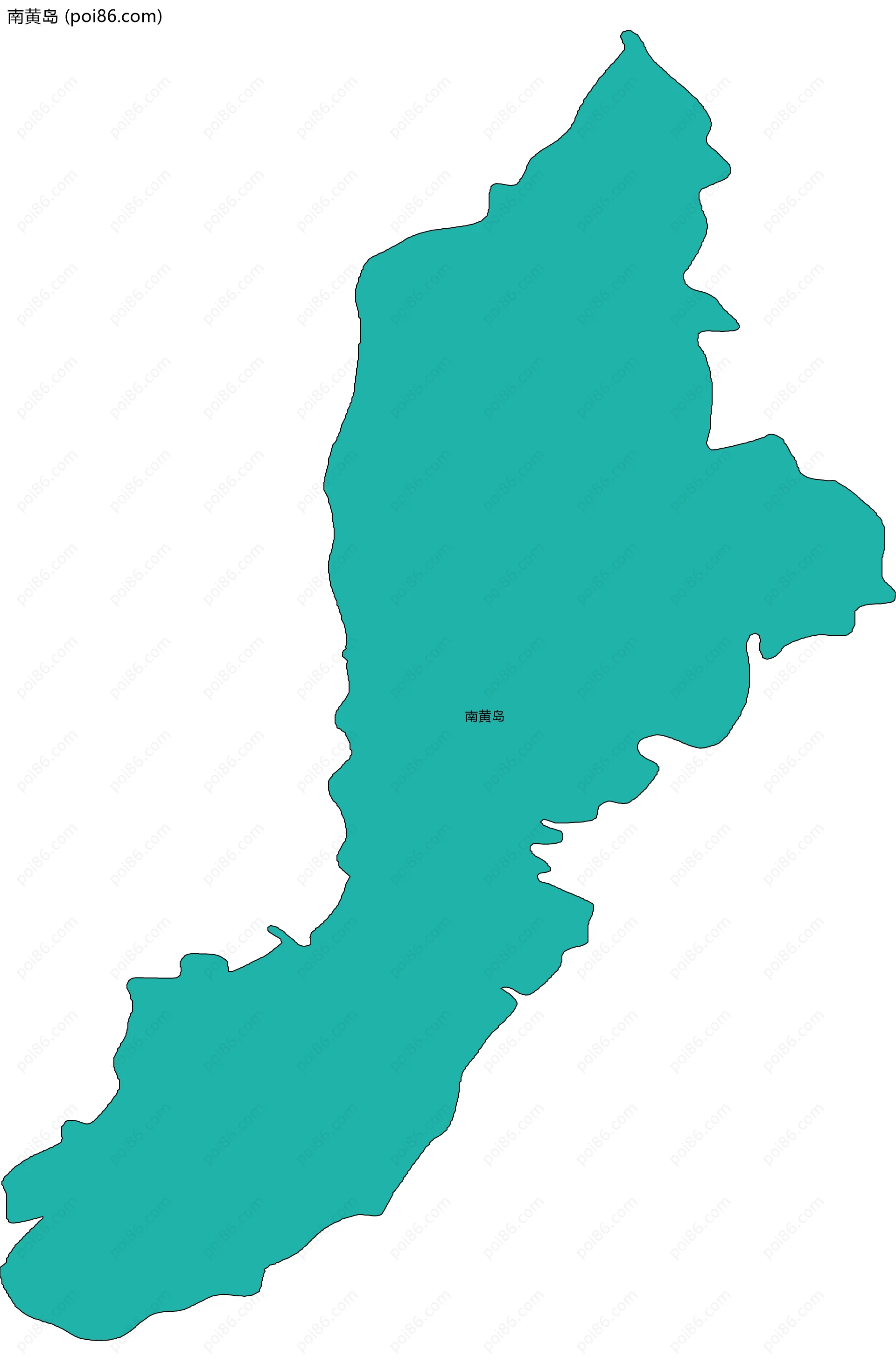 南黄岛边界地图