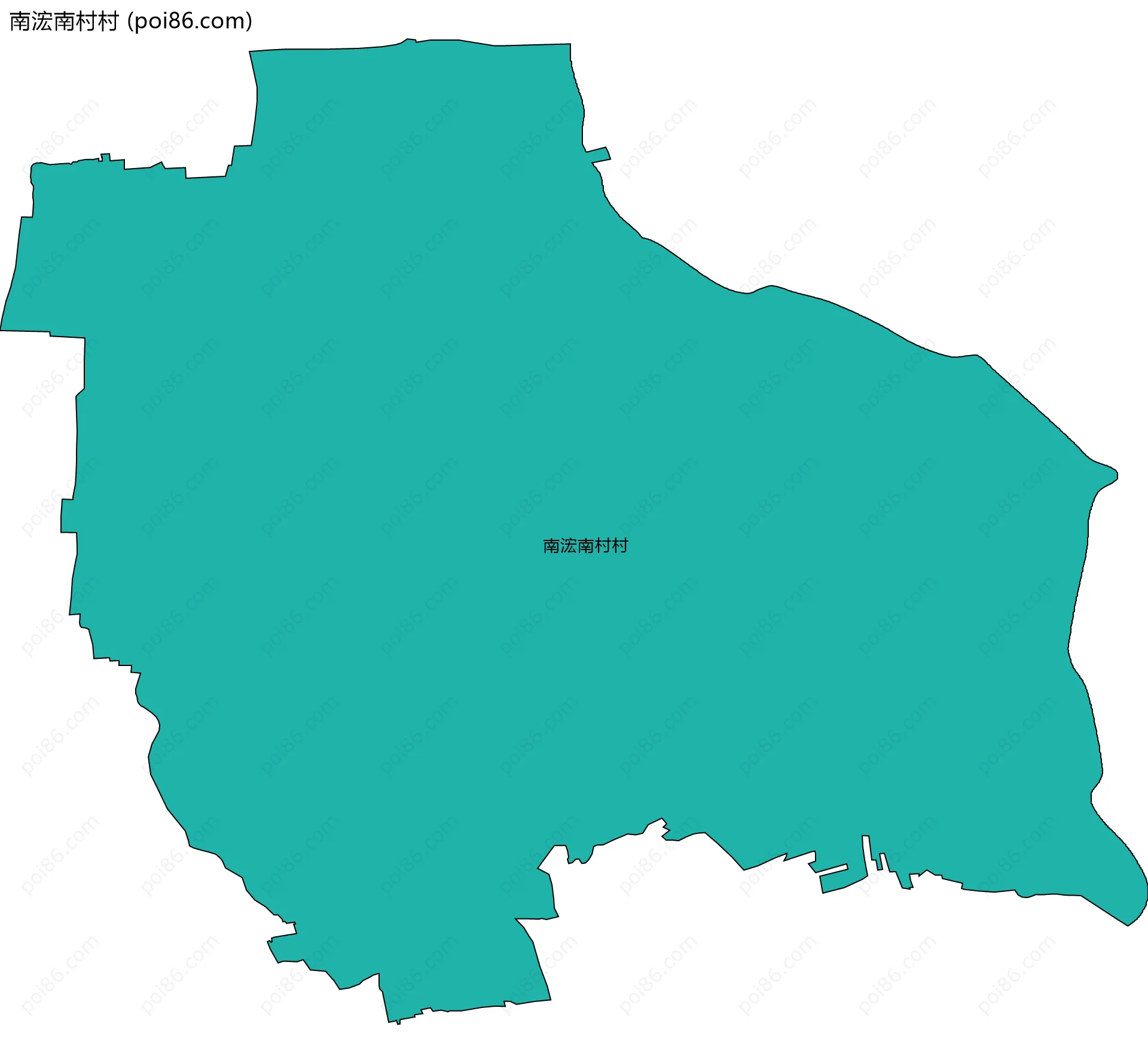 南浤南村村边界地图