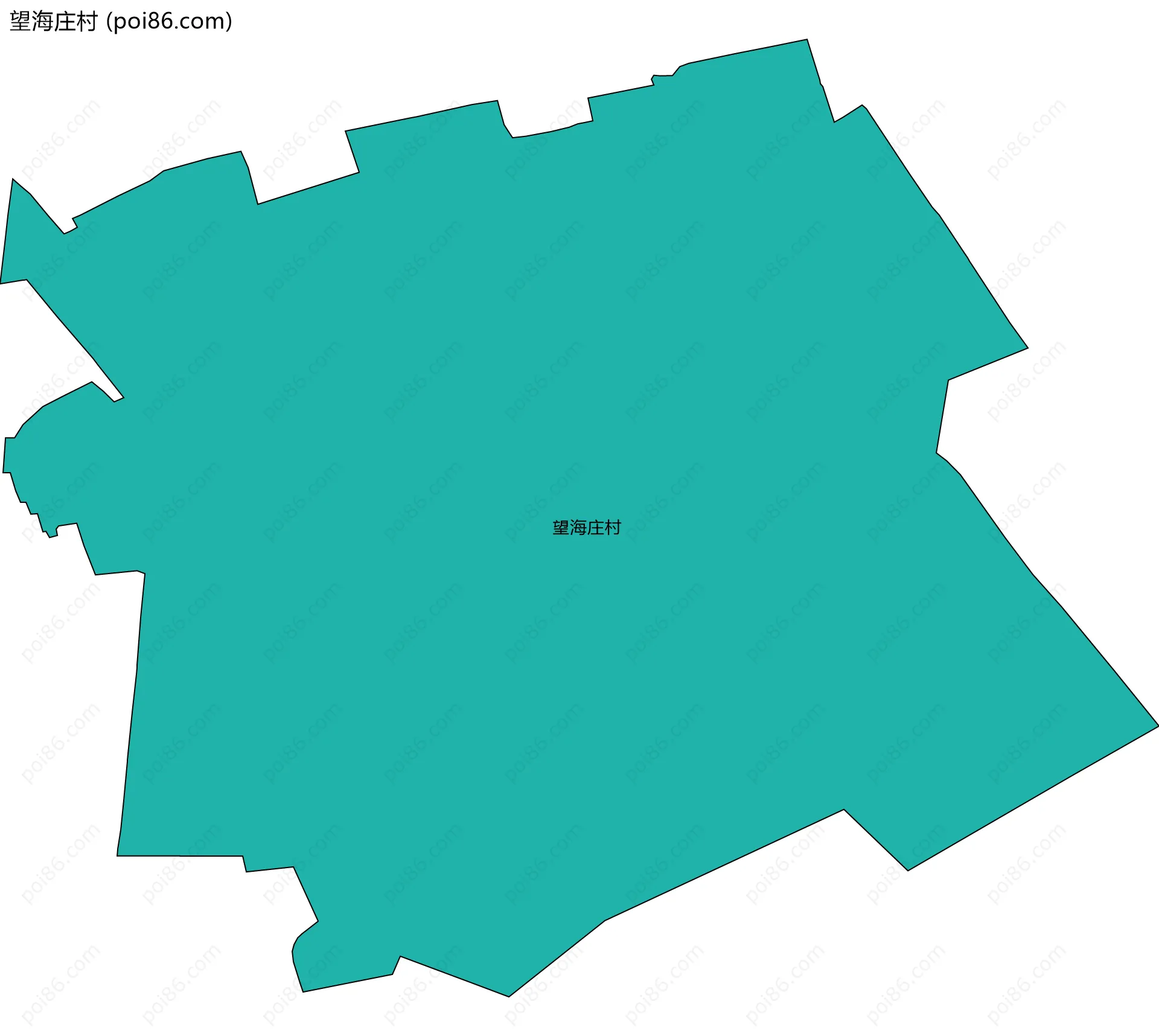 望海庄村边界地图
