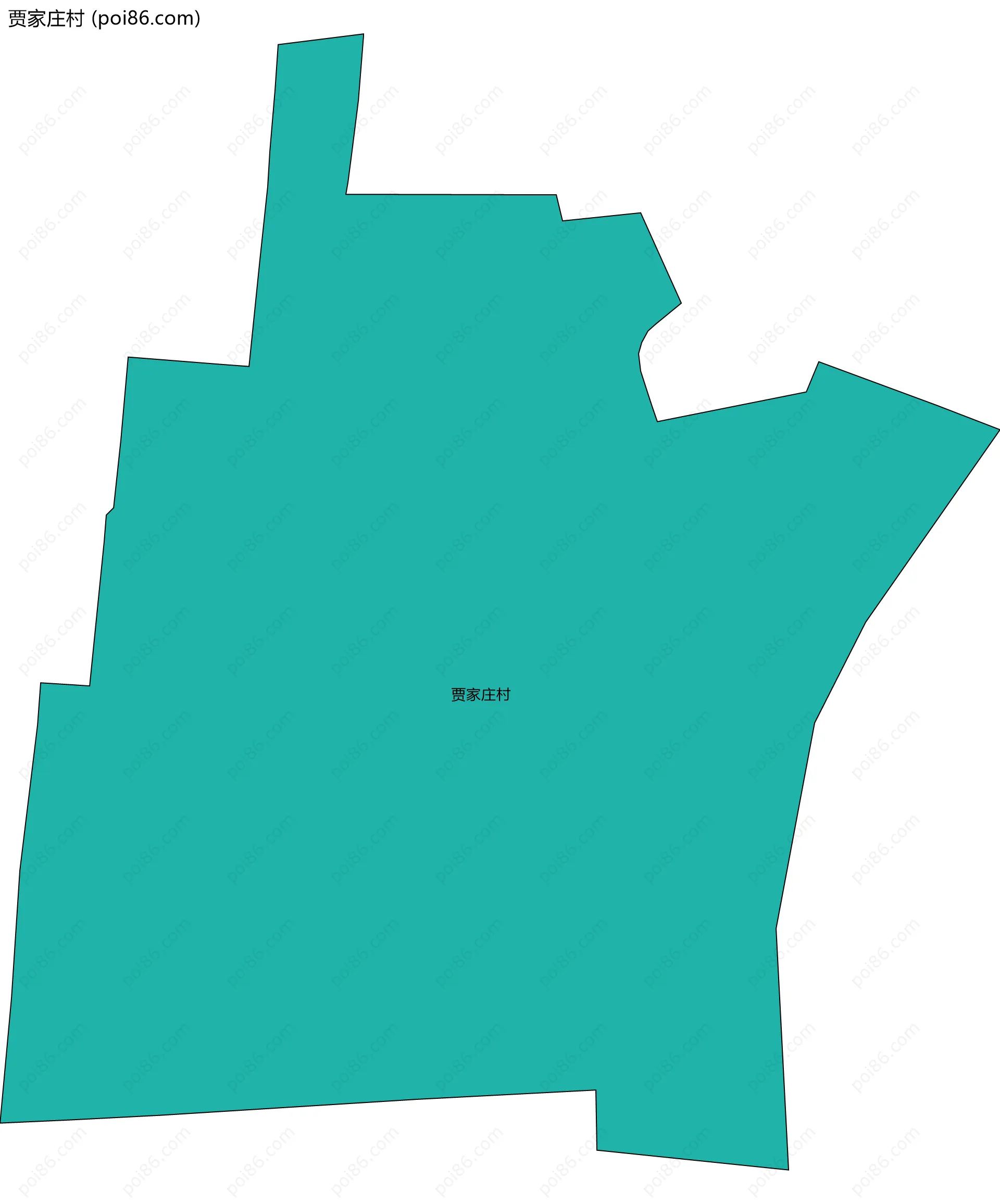 贾家庄村边界地图